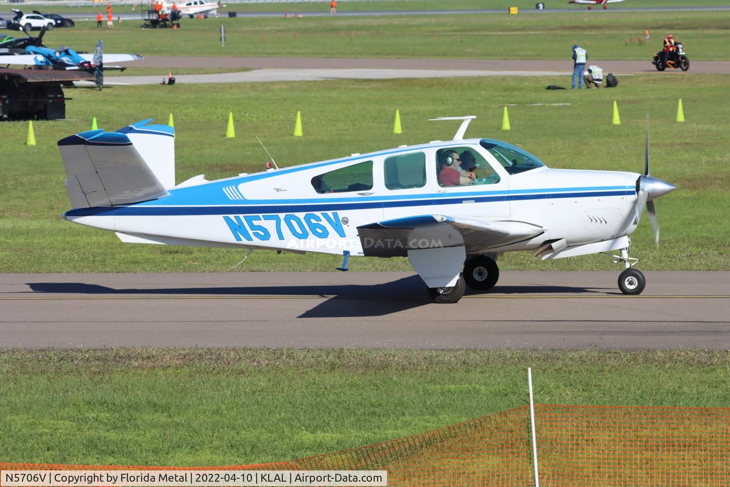 N5706V, 1966 Beech V35 Bonanza C/N D-8093, Sun N Fun 2022