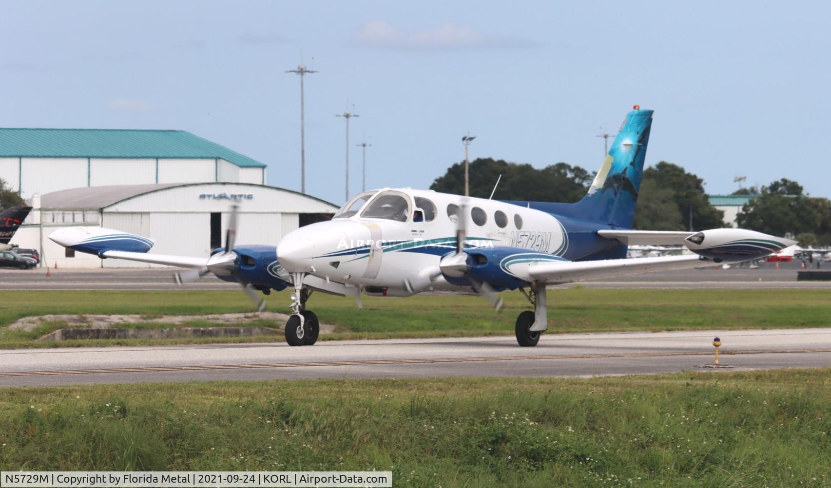 N5729M, 1972 Cessna 340 C/N 340-0038, ORL 2021