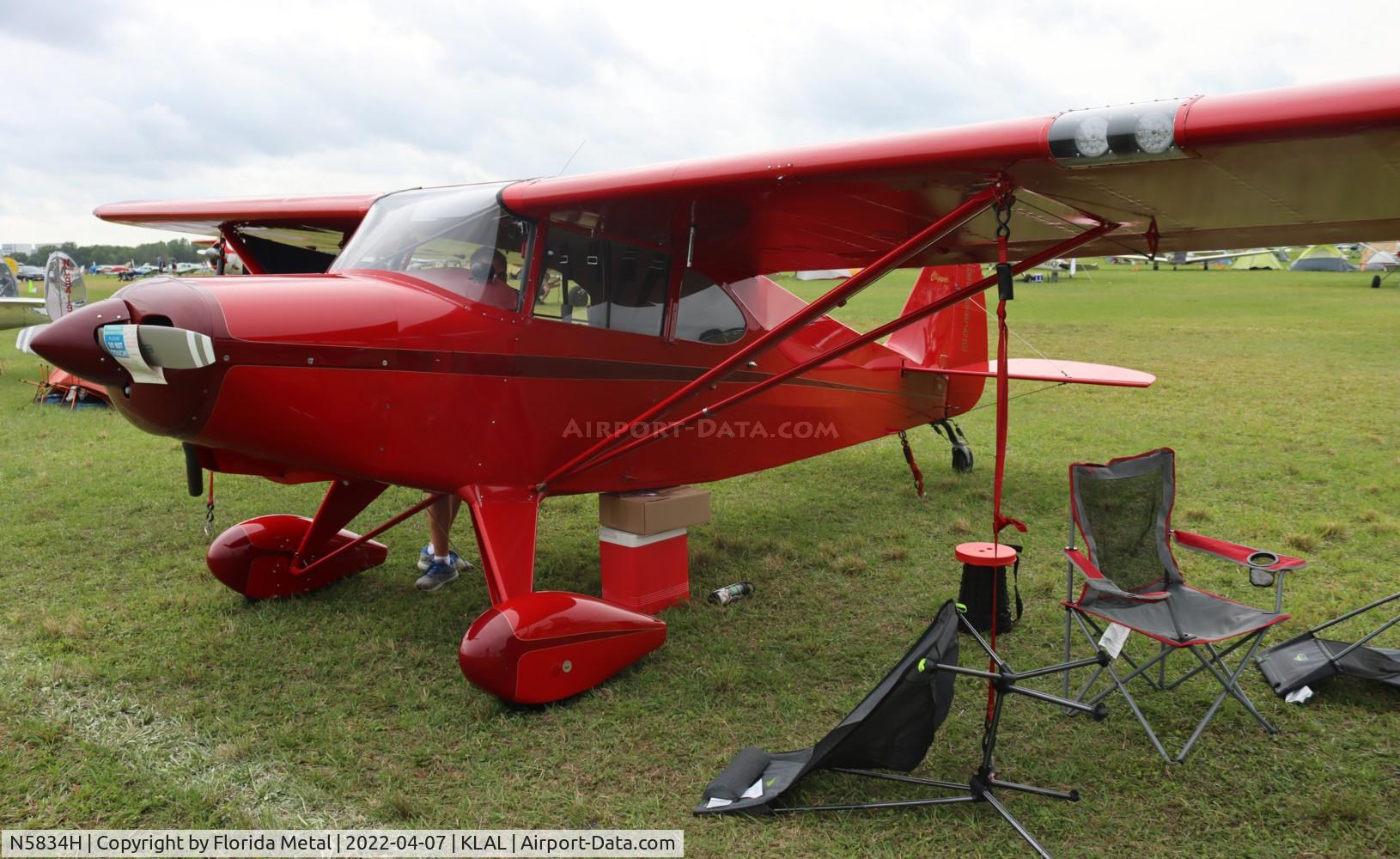 N5834H, 1949 Piper PA-16 Clipper C/N 16-453, Sun N Fun 2022