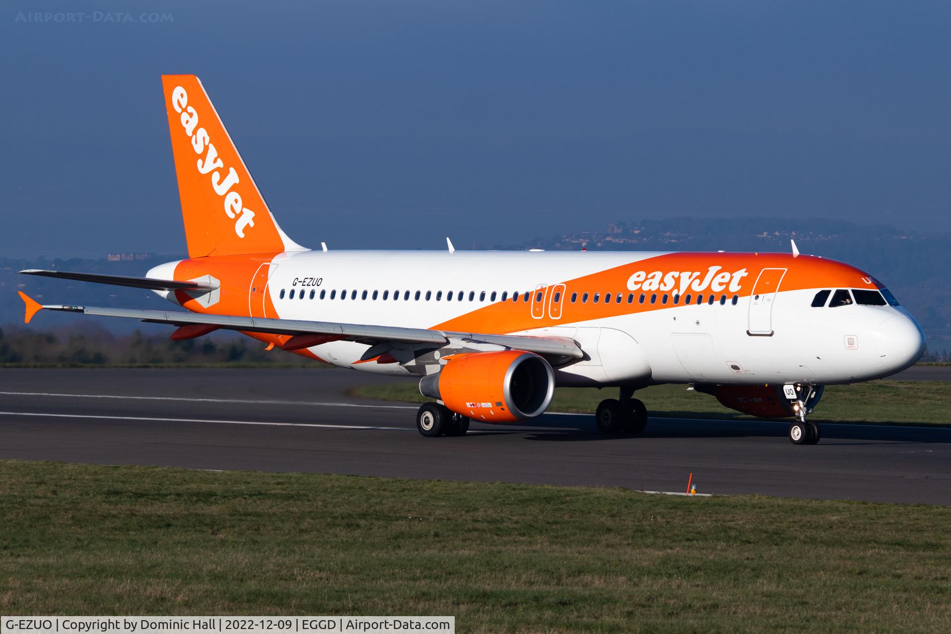 G-EZUO, 2012 Airbus A320-214 C/N 5052, EGGD 09/12/22