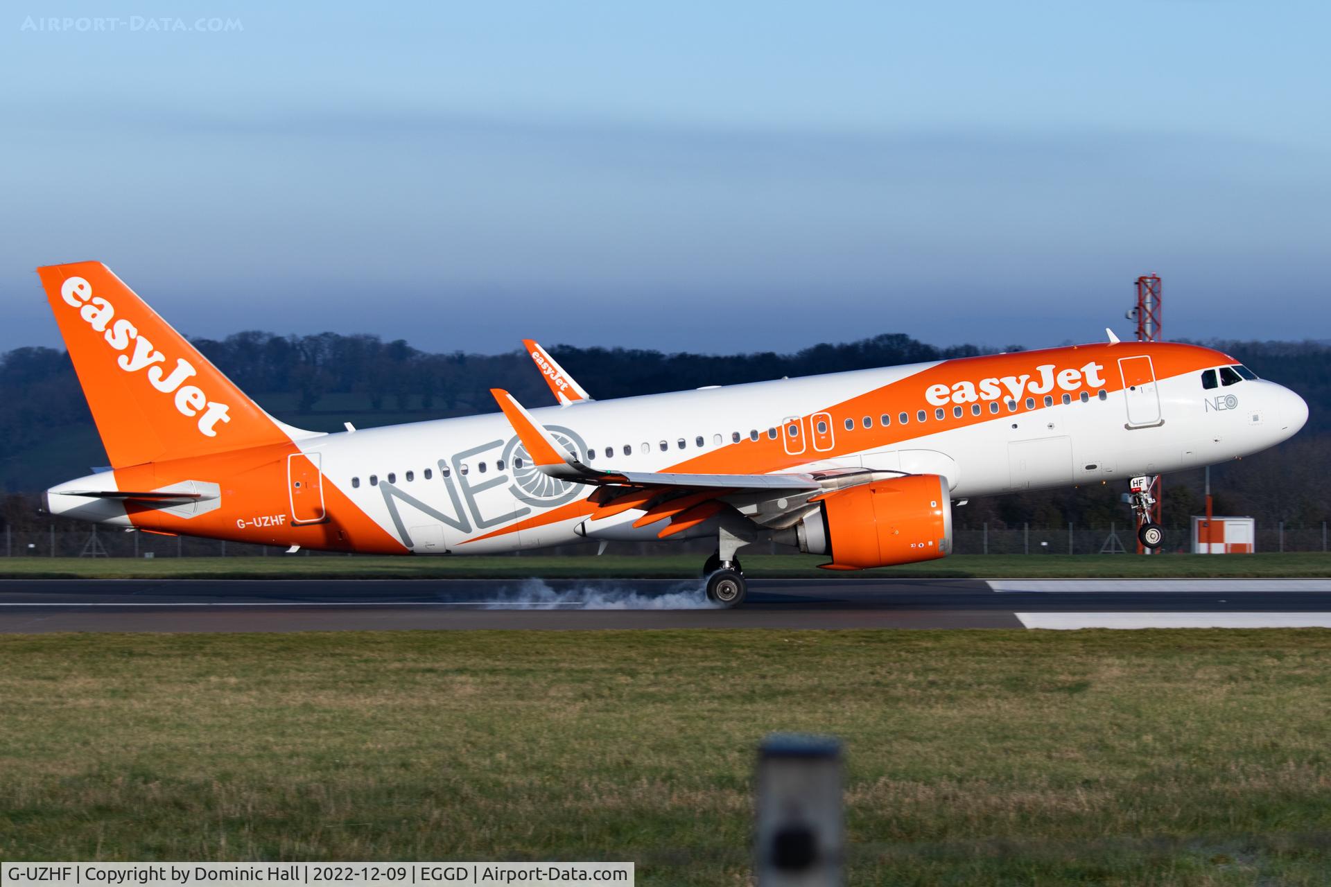 G-UZHF, 2018 Airbus A320-251N C/N 8193, EGGD 09/12/22