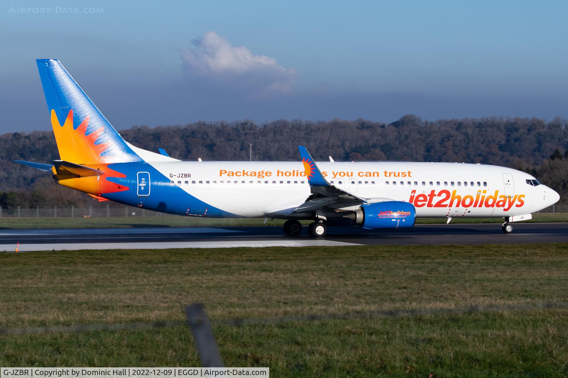 G-JZBR, 2018 Boeing 737-800 C/N 64441, EGGD 09/12/22