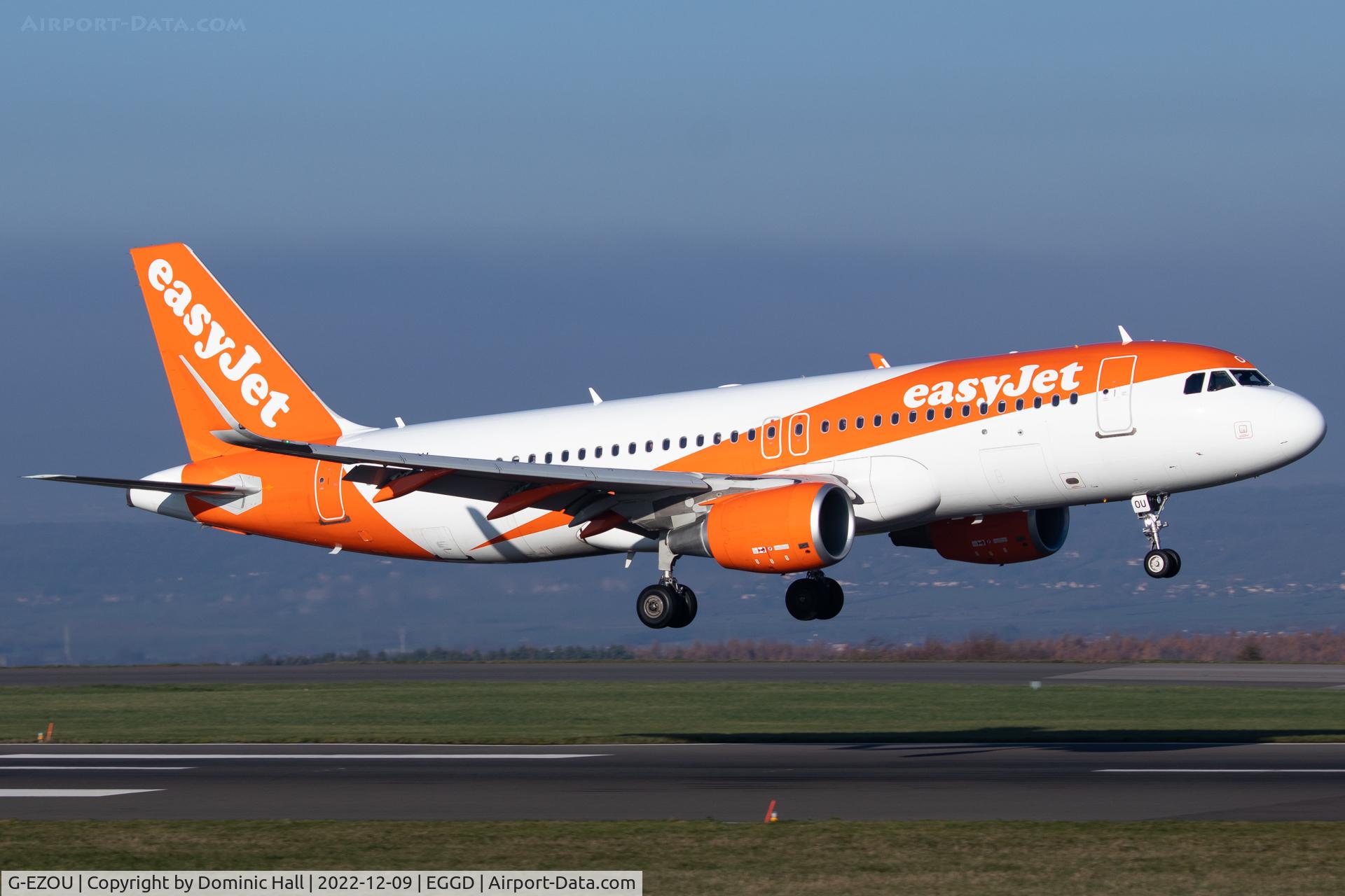 G-EZOU, 2015 Airbus A320-214 C/N 6754, EGGD 09/12/22
