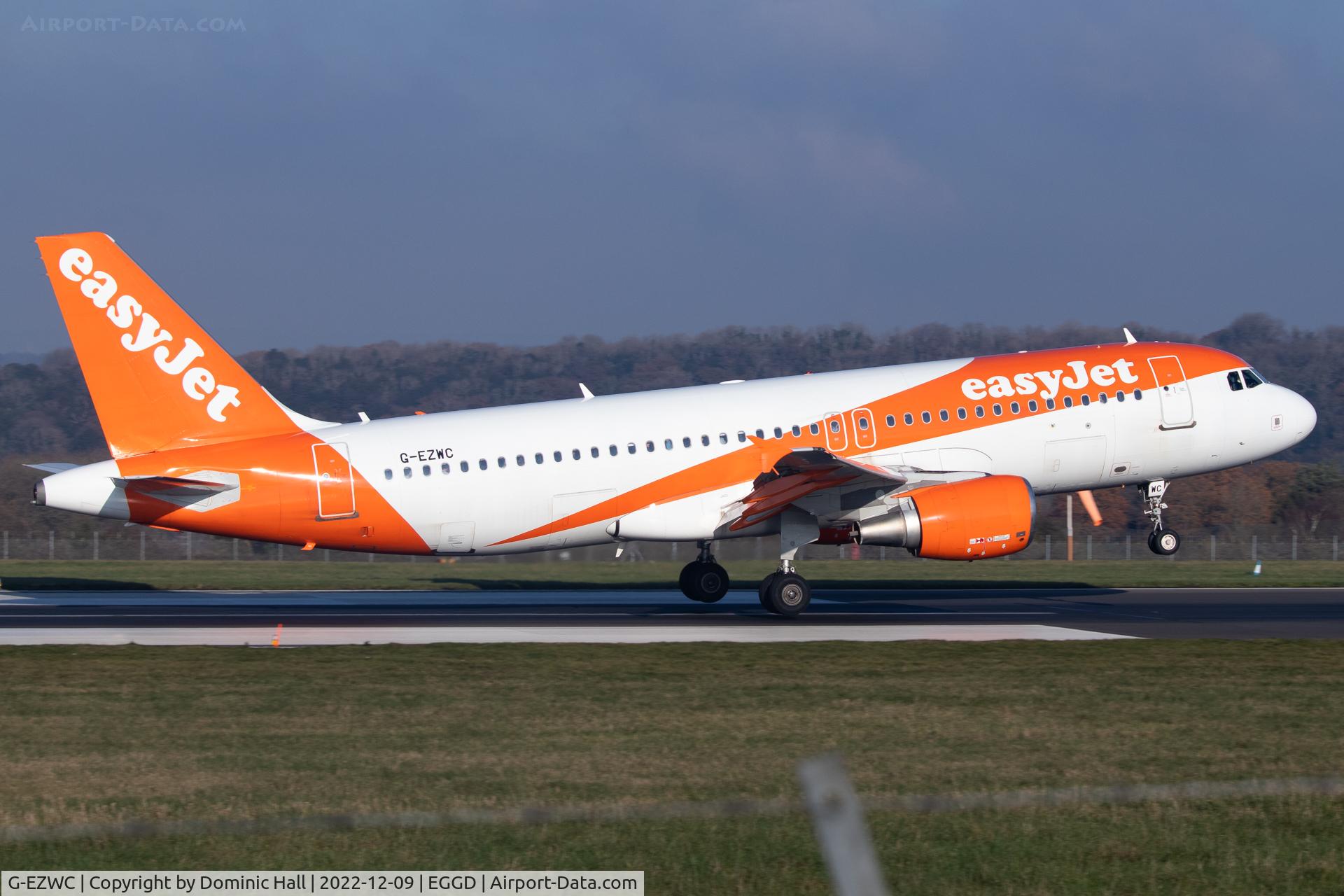 G-EZWC, 2012 Airbus A320-214 C/N 5236, EGGD 09/12/22