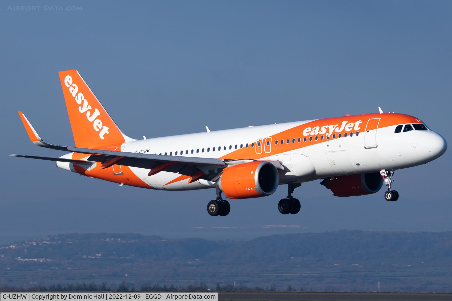 G-UZHW, 2019 Airbus A320-251N C/N 8759, EGGD 09/12/22