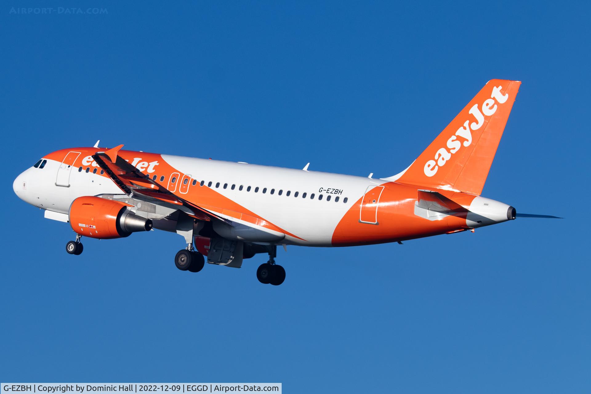 G-EZBH, 2006 Airbus A319-111 C/N 2959, EGGD 09/12/22
