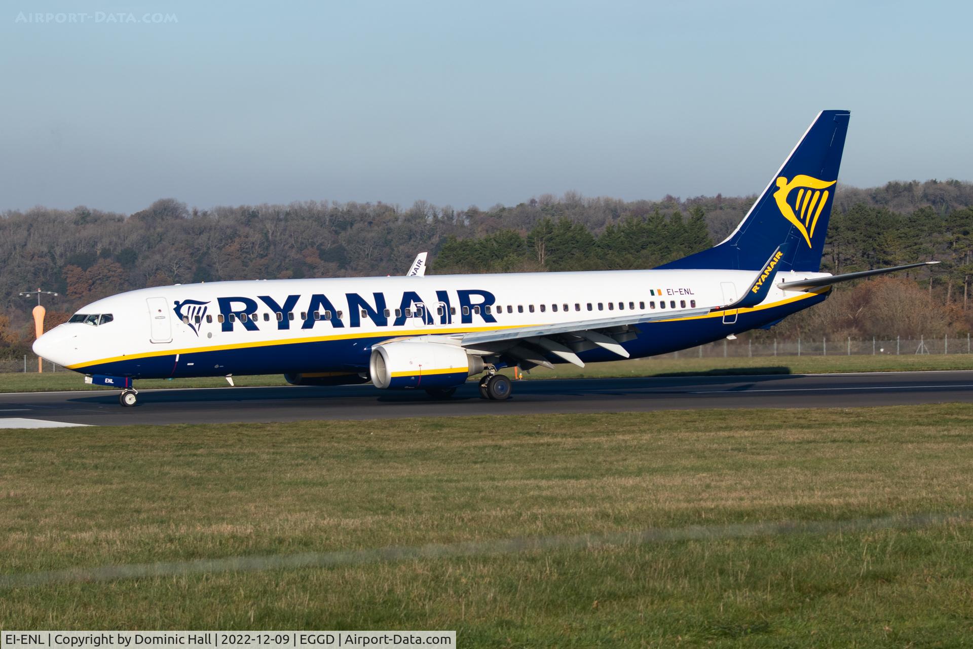 EI-ENL, 2010 Boeing 737-8AS C/N 35037, EGGD 09/12/22