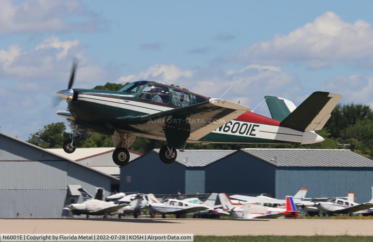 N6001E, 1959 Beech K35 Bonanza C/N D-6000, OSH 2022