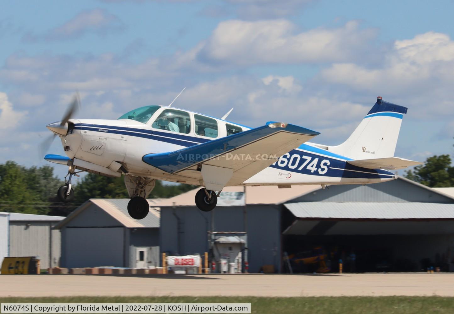 N6074S, 1975 Beech A36 Bonanza 36 C/N E-778, OSH 2022
