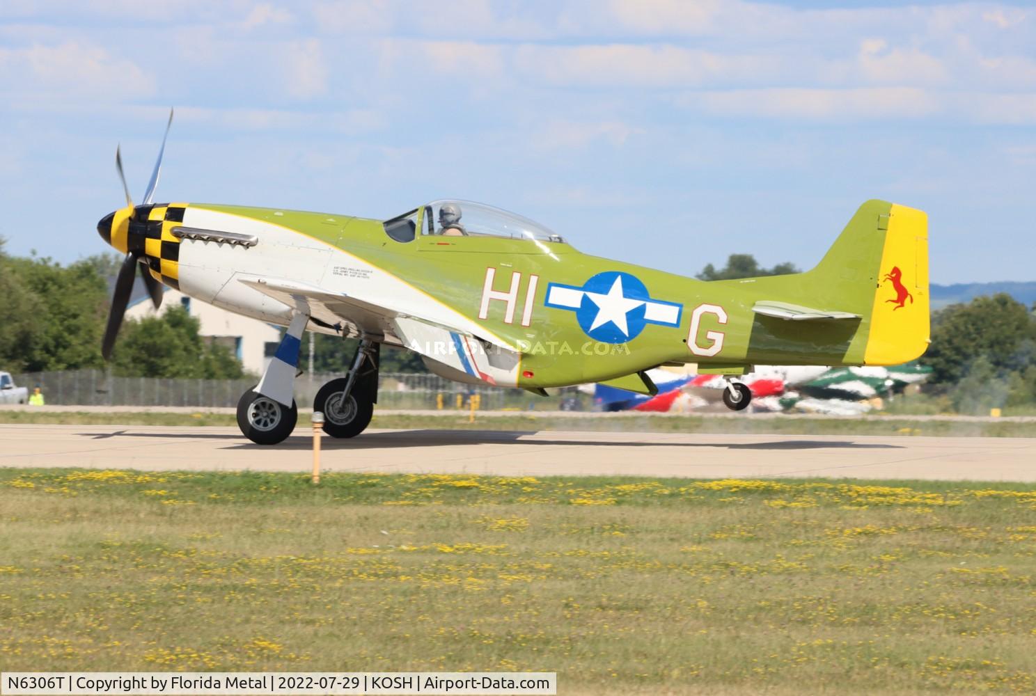 N6306T, 1960 North American/aero Classics P-51D C/N 44-74878, OSH 2022