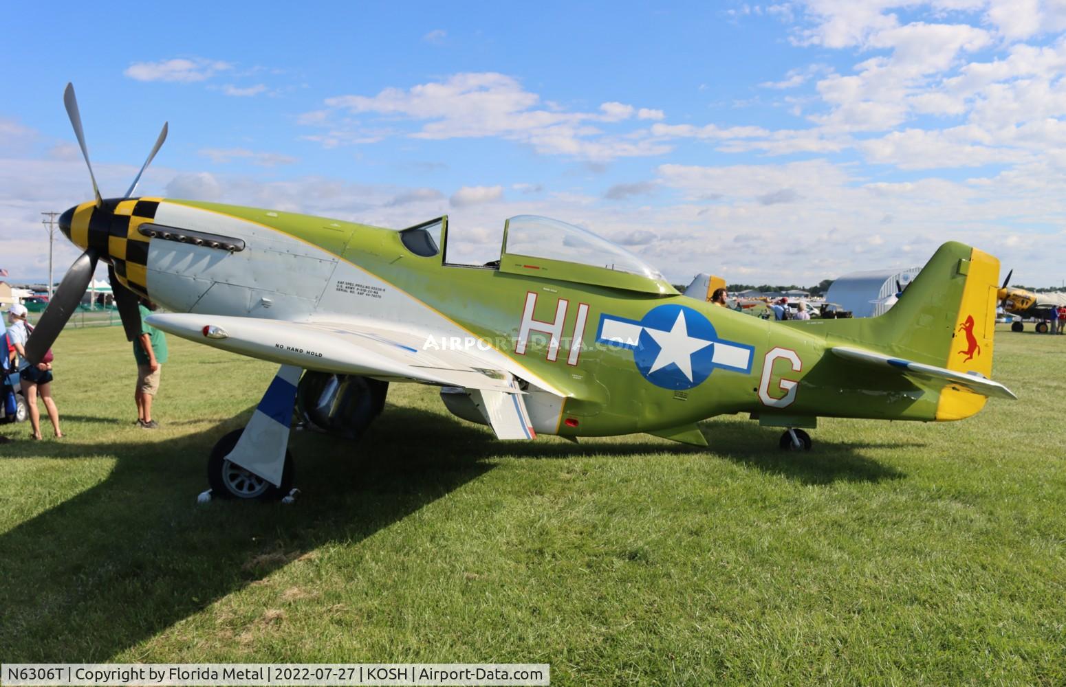 N6306T, 1960 North American/aero Classics P-51D C/N 44-74878, OSH 2022