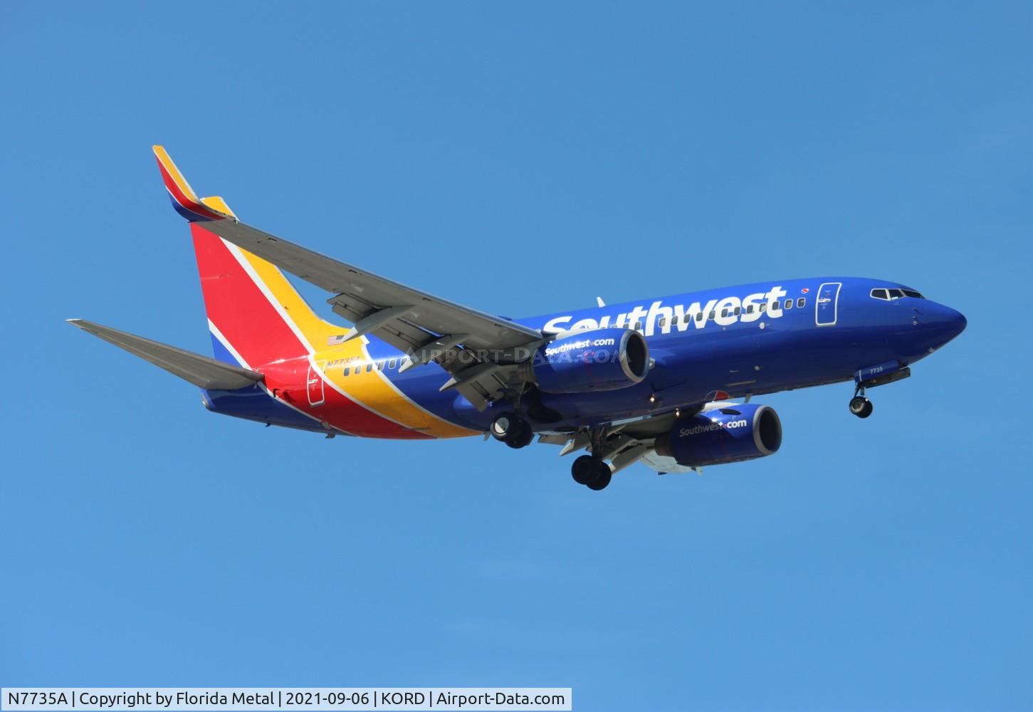 N7735A, 2006 Boeing 737-7BD C/N 34862, ORD 2021