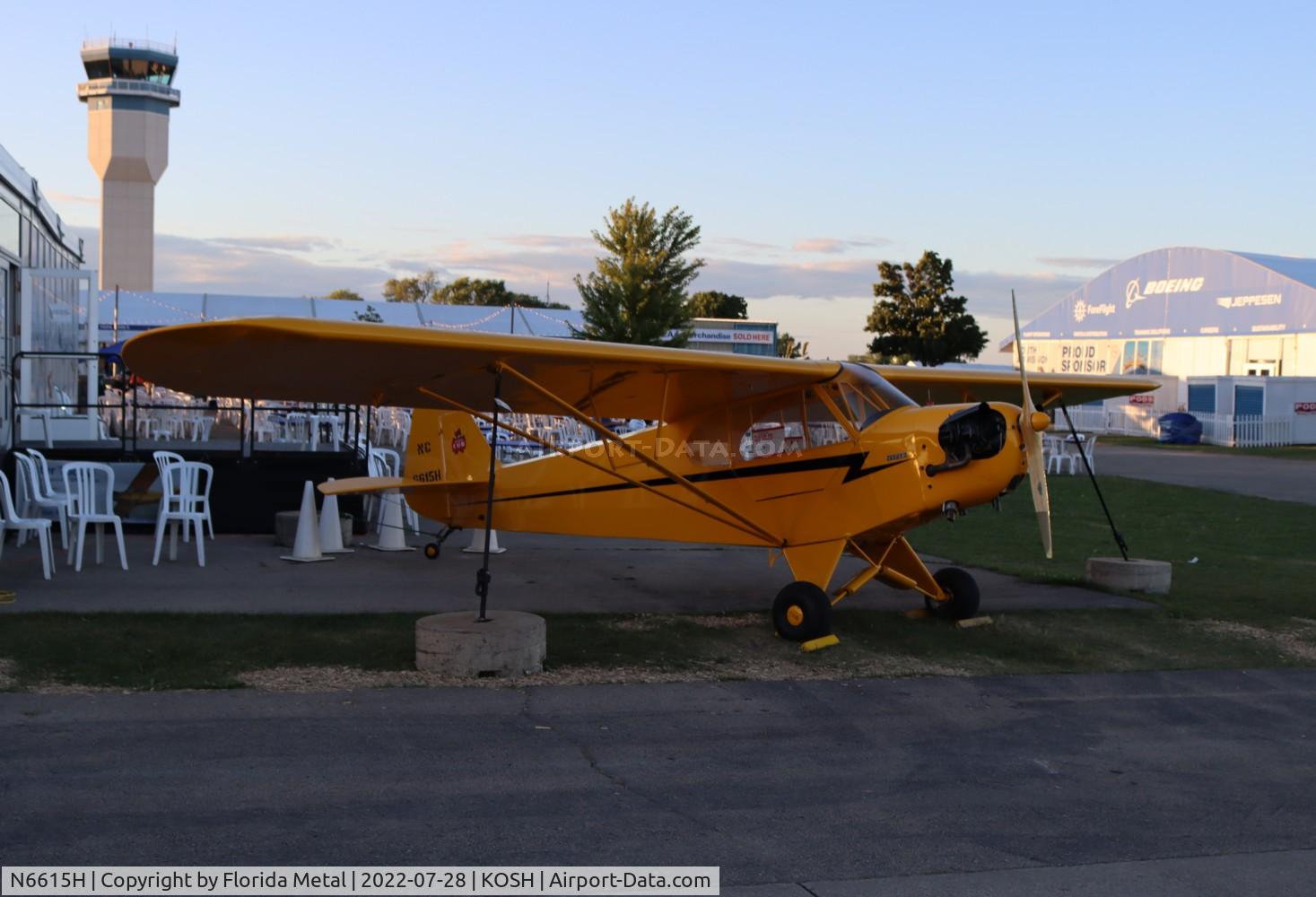 N6615H, Piper J3C-65 Cub C/N 19813, OSH 2022
