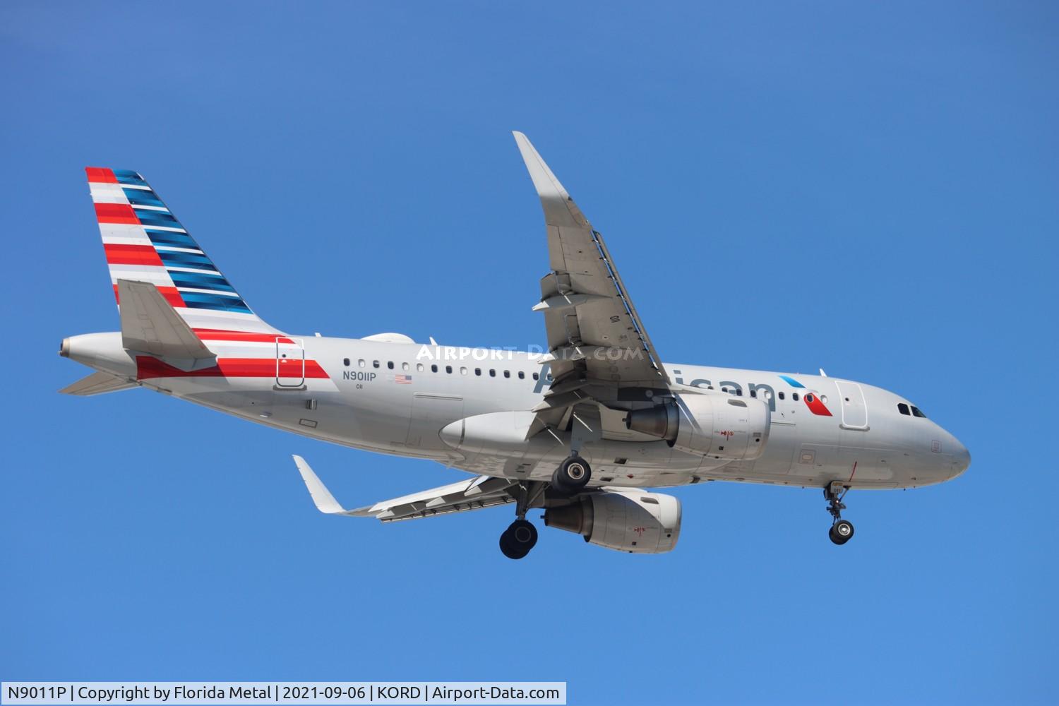 N9011P, 2013 Airbus A319-115 C/N 5798, ORD 2021