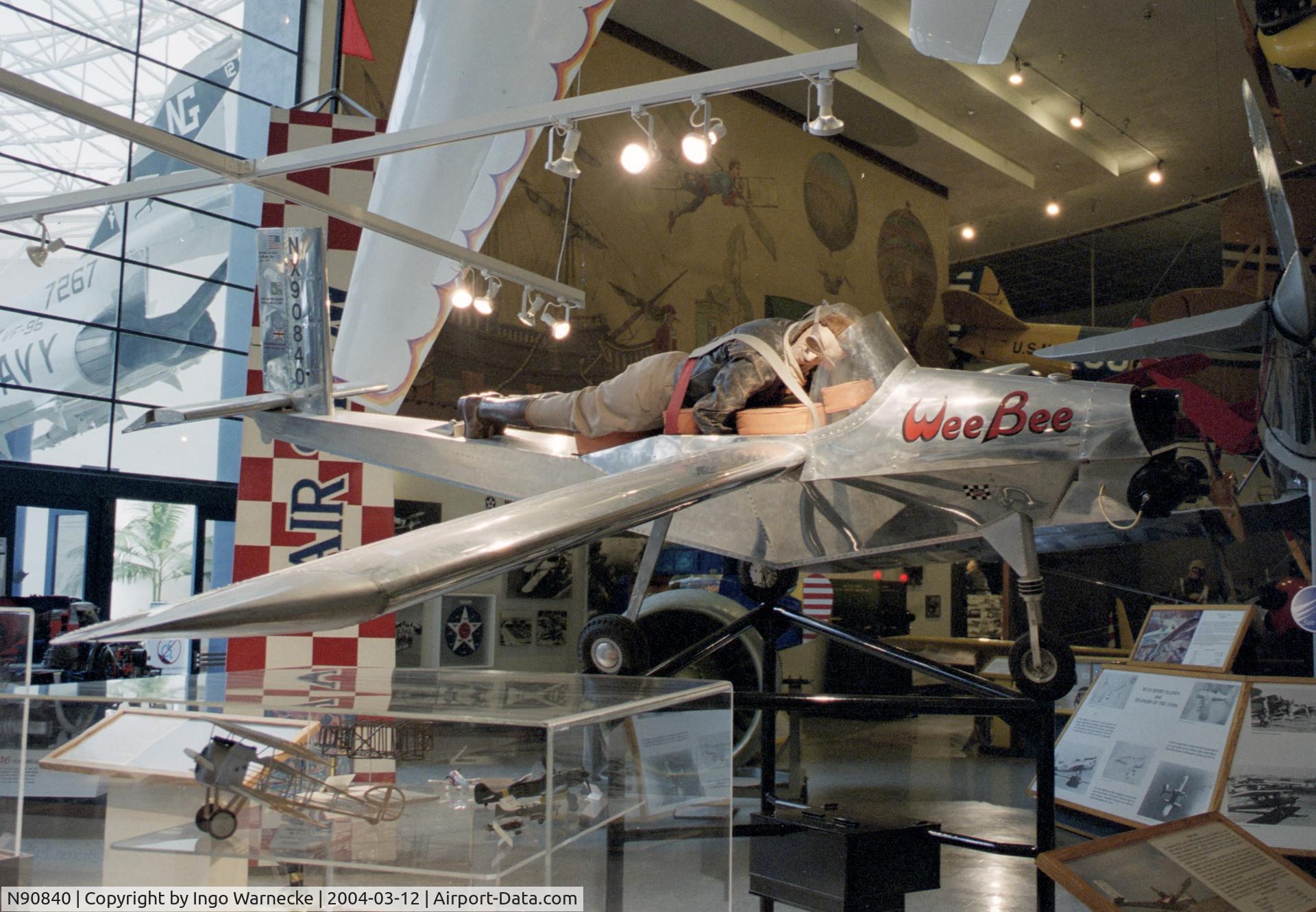 N90840, Beecraft Wee Bee replica C/N 01, Beecraft Wee Bee replica at the San Diego Air and Space Museum, San Diego CA