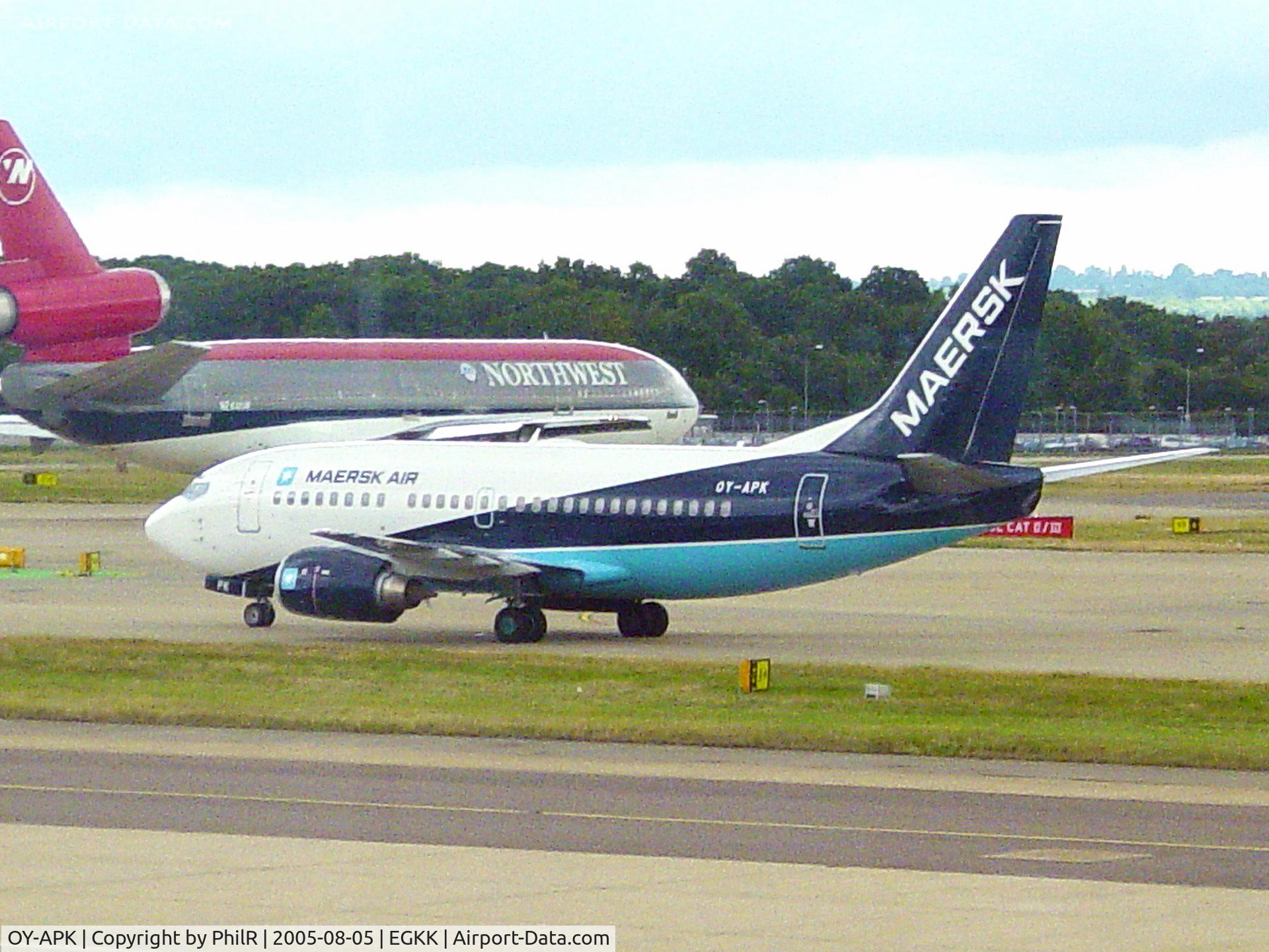OY-APK, 1997 Boeing 737-5L9 C/N 28995, OY-APK Maersk Air B737-500 LGW