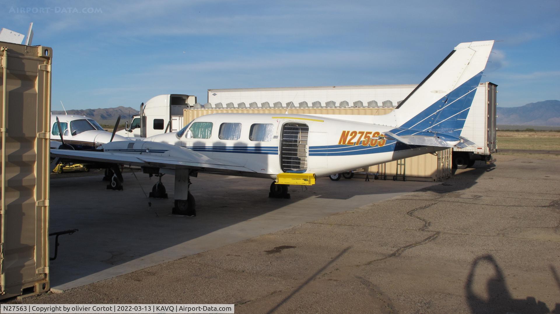 N27563, 1978 Piper PA-31 Turbo Navajo C C/N 31-7812051, march 2022