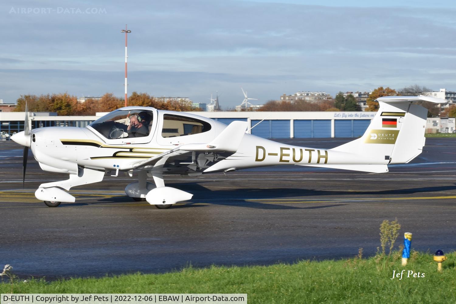 D-EUTH, 2022 Diamond DA-40NG Diamond Star Diamond Star C/N 40.N544, New aircraft at Antwerp Airport.