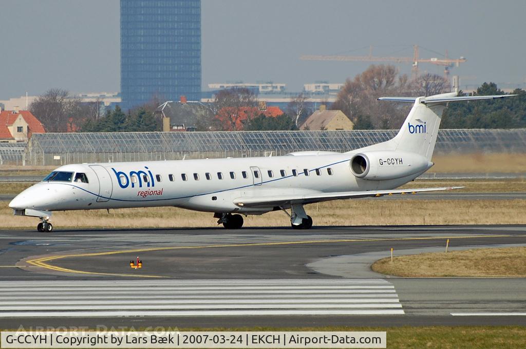 G-CCYH, 1999 Embraer EMB-145EP (ERJ-145EP) C/N 145070, RWY04R