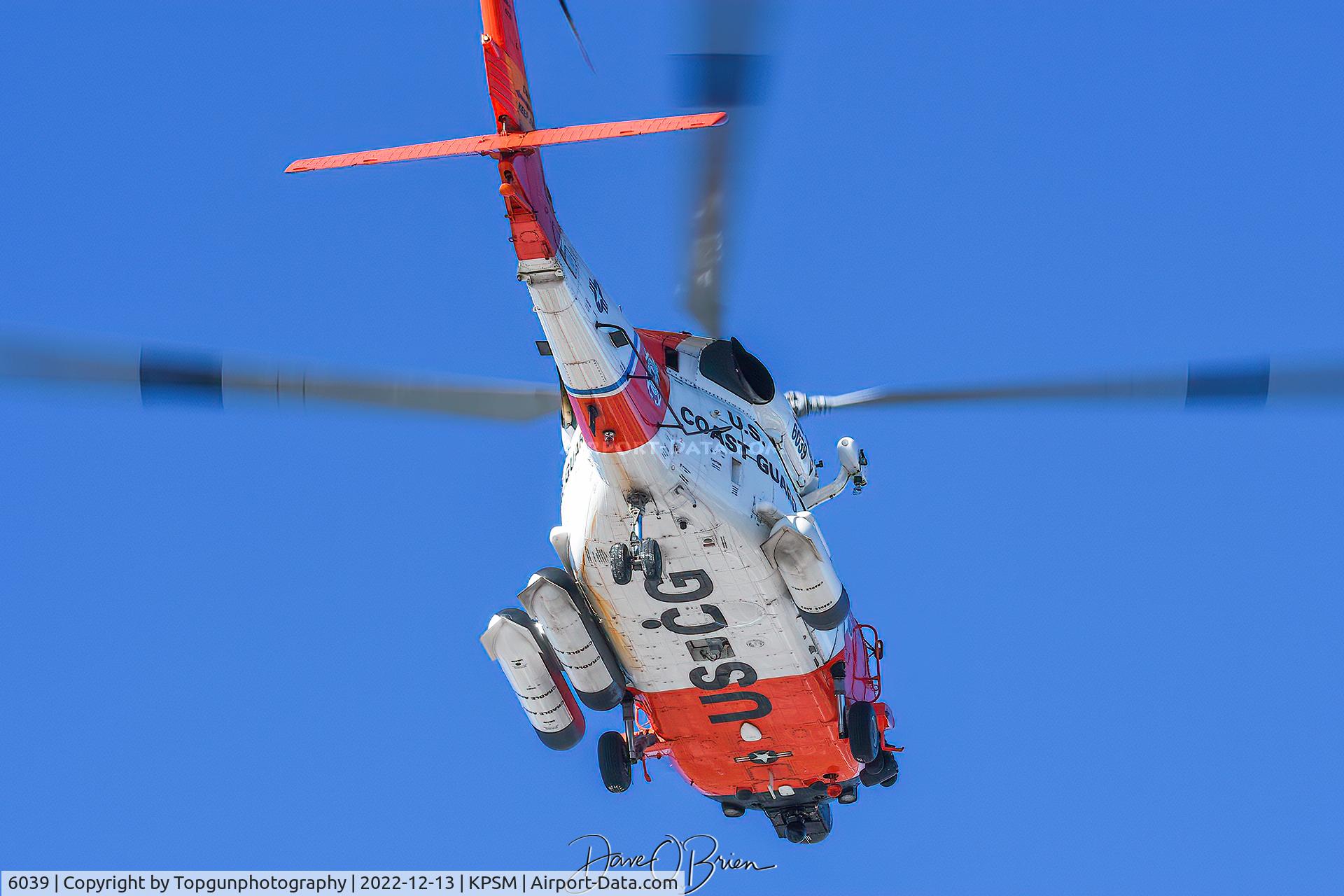 6039, Sikorsky HH-60J Jayhawk C/N 70.2293, Cape Cod Jayhawk inbound for lunch and fuel