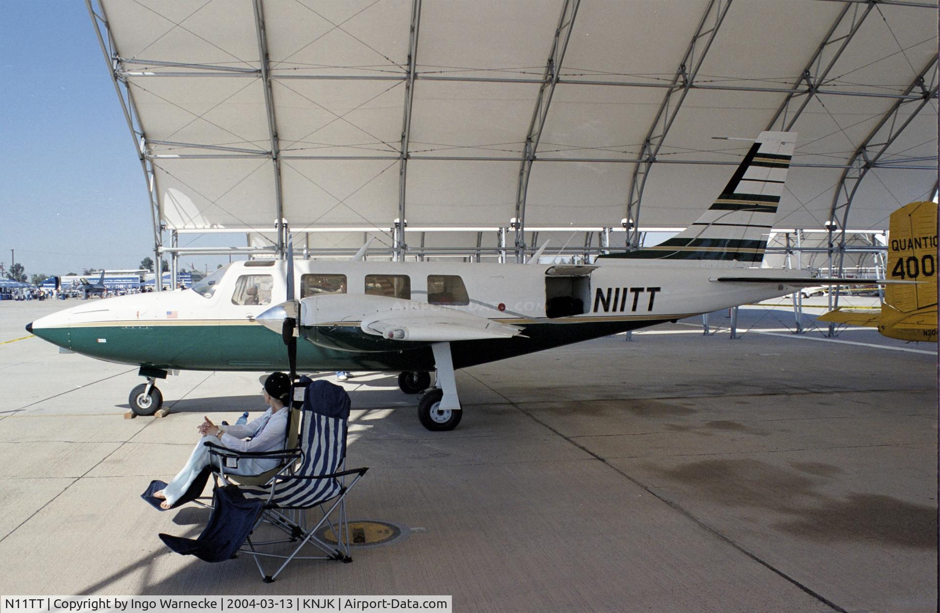 N11TT, 1977 Smith Aerostar 601P C/N 61P-0394-134, Ted Smith Aerostar 601P at the 2004 airshow at El Centro NAS, CA
