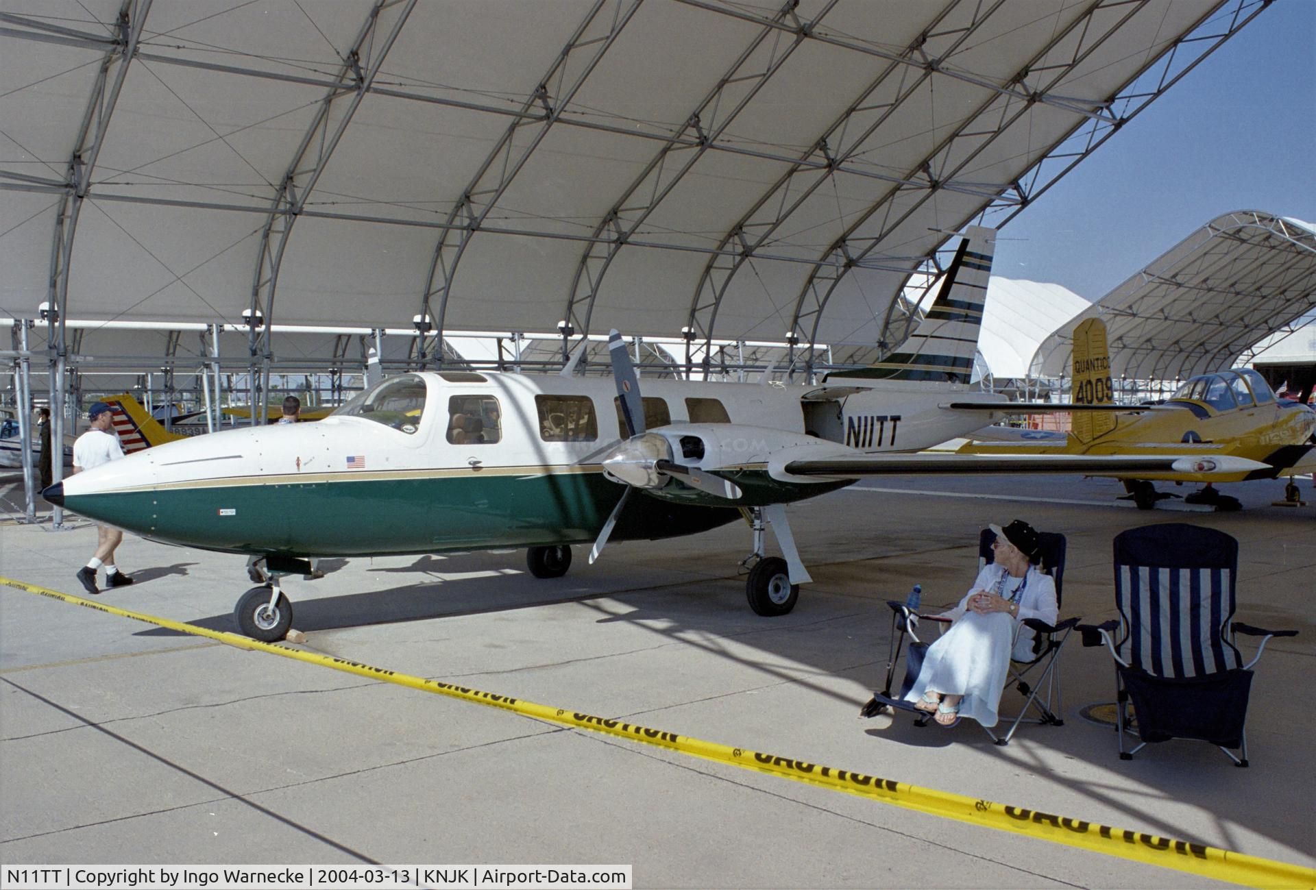 N11TT, 1977 Smith Aerostar 601P C/N 61P-0394-134, Ted Smith Aerostar 601P at the 2004 airshow at El Centro NAS, CA