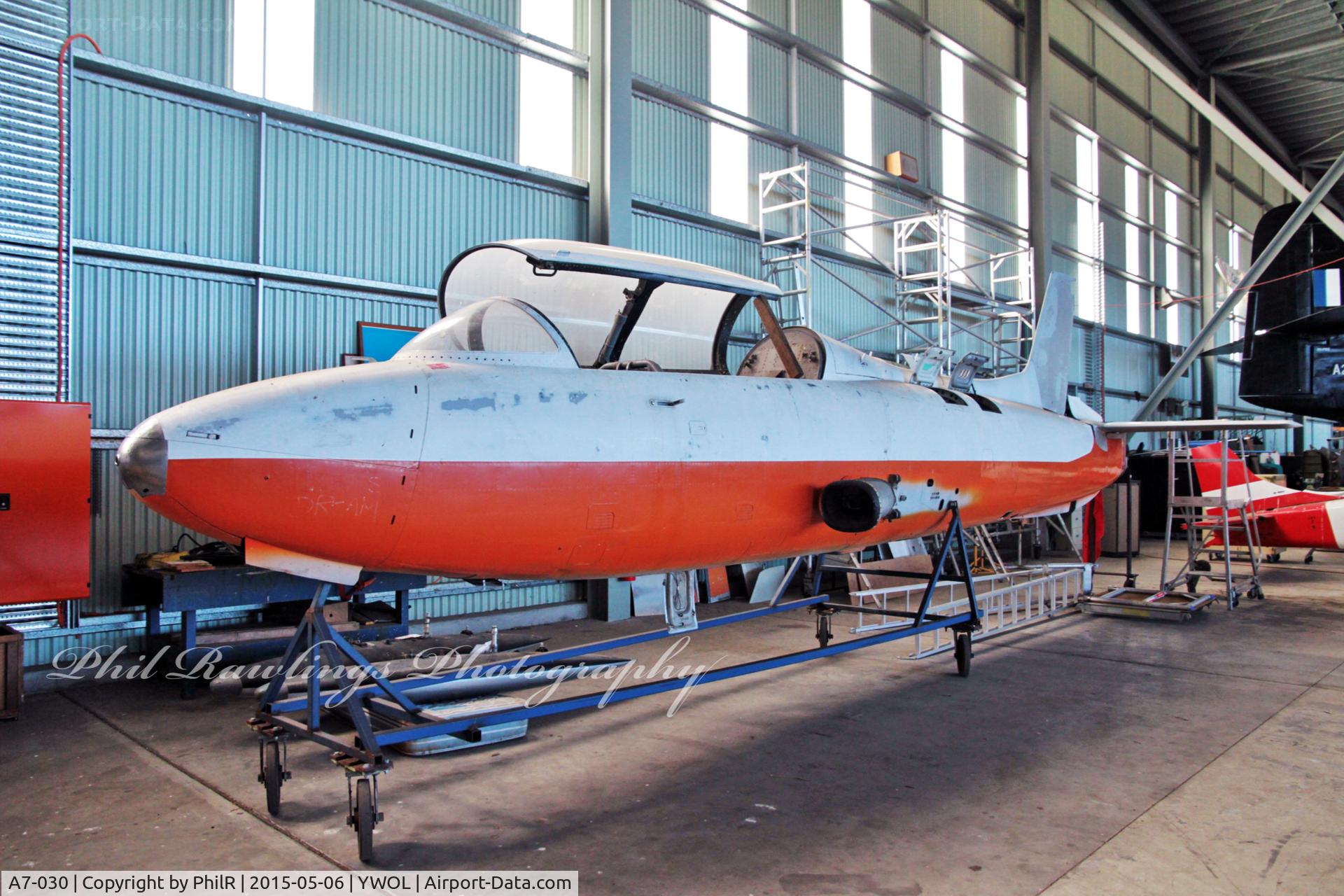 A7-030, 1968 CAC MB326H C/N 30, A7-030 1968 CAC (Aeromacchi) MB326H RAAF HARS Illawarra