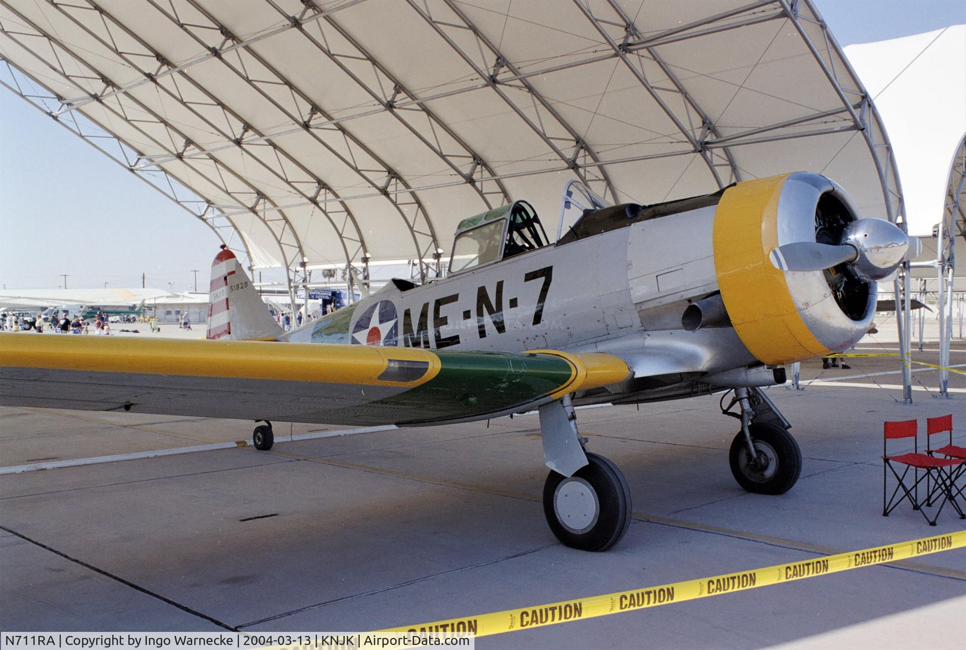 N711RA, 1943 North American SNJ-5C Texan Texan C/N 88-14800, North American SNJ-5C Texan at the 2004 airshow at El Centro NAS, CA