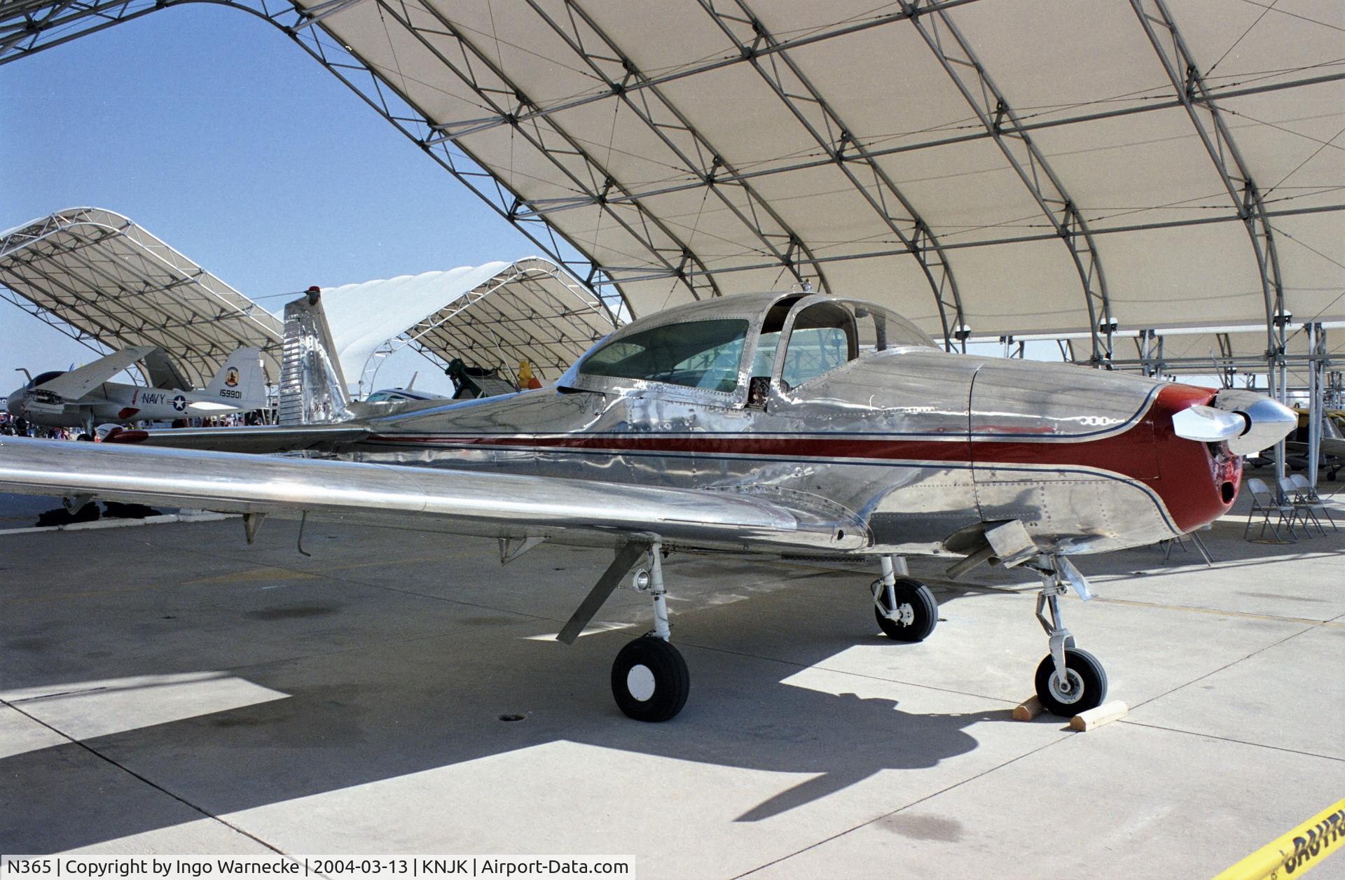N365, 1948 Ryan Navion D C/N NAV-4-1384D, North American (Ryan / Tusco) Navion D at the 2004 airshow at El Centro NAS, CA
