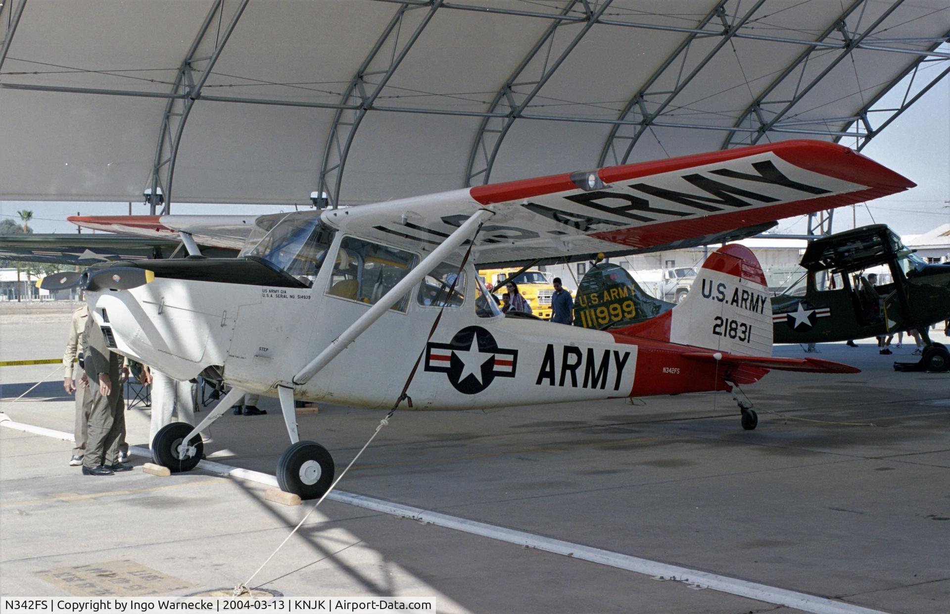 N342FS, Cessna 305A C/N 21831, Cessna 305A / O-1A Bird Dog at the 2004 airshow at El Centro NAS, CA