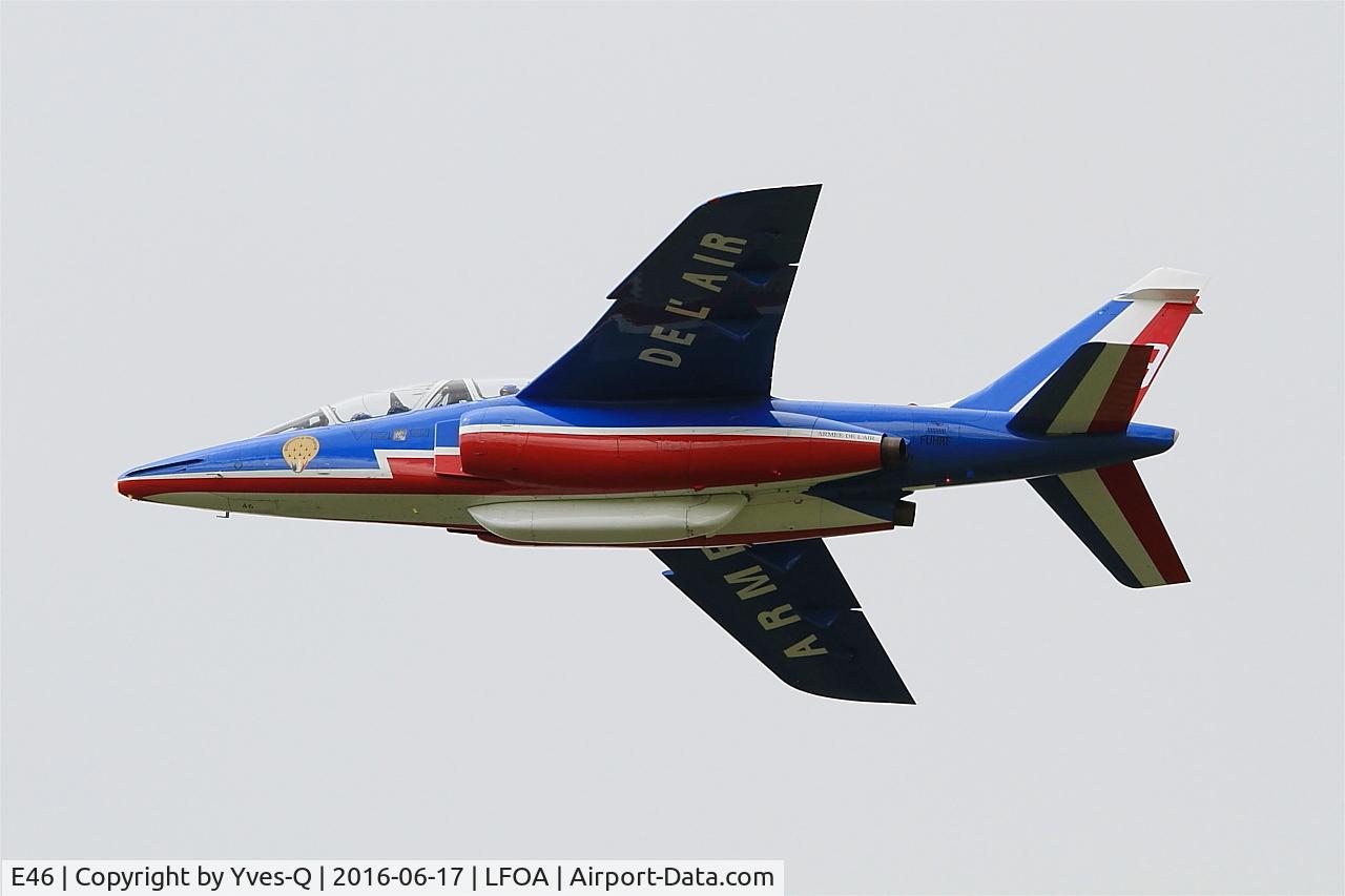E46, Dassault-Dornier Alpha Jet E C/N E46, Dassault-Dornier Alpha Jet E (F-UHRF), Athos 09 of Patrouille de France 2016, Avord Air Base 702 (LFOA) Open day 2016