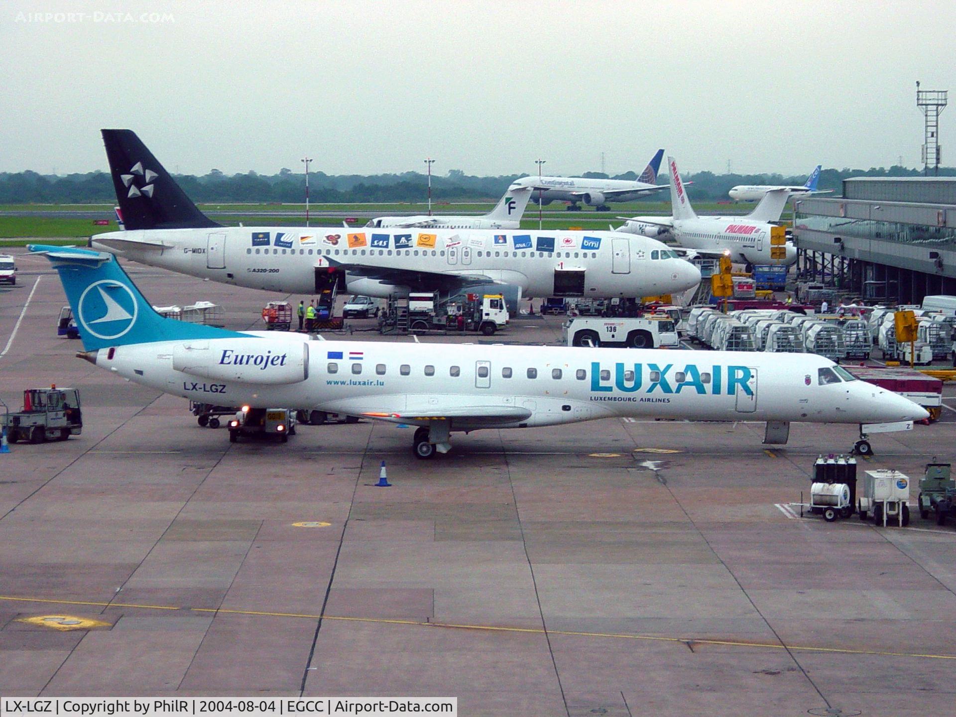 LX-LGZ, 2000 Embraer EMB-145LU (ERJ-145LU) C/N 145258, LX-LGZ 2000 Embraer EMB-145LU Luxair MAN