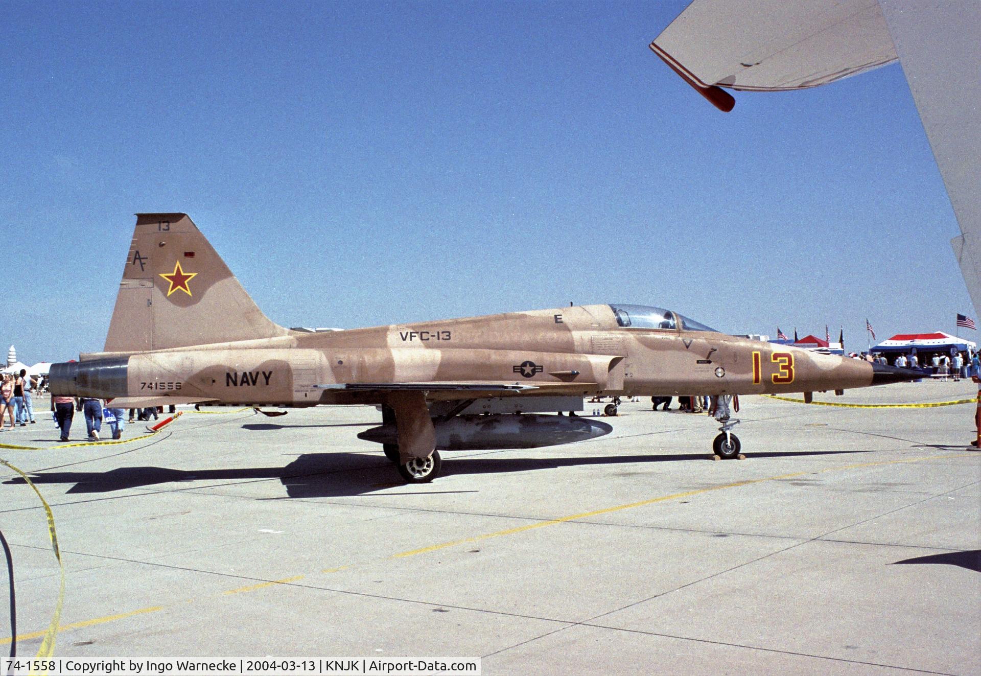 74-1558, 1974 Northrop F-5E Tiger II C/N R.1218, Northrop F-5E Tiger II of the US Navy at the 2004 airshow at El Centro NAS, CA