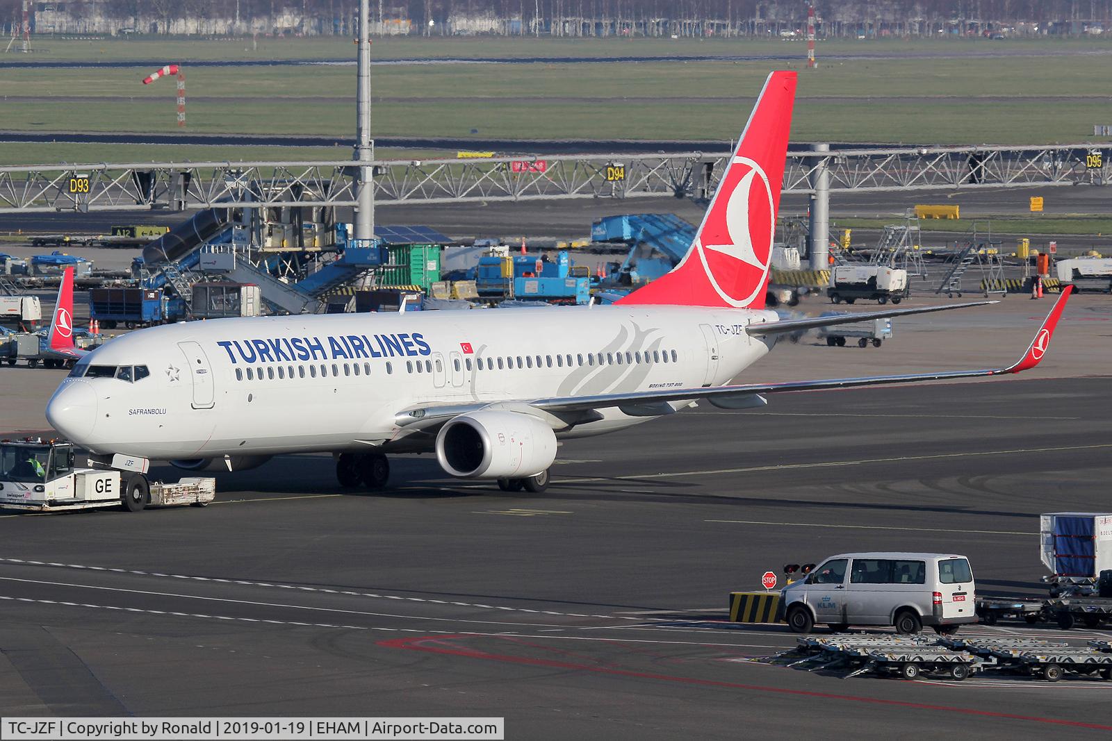 TC-JZF, 2016 Boeing 737-8F2 C/N 60027, at spl