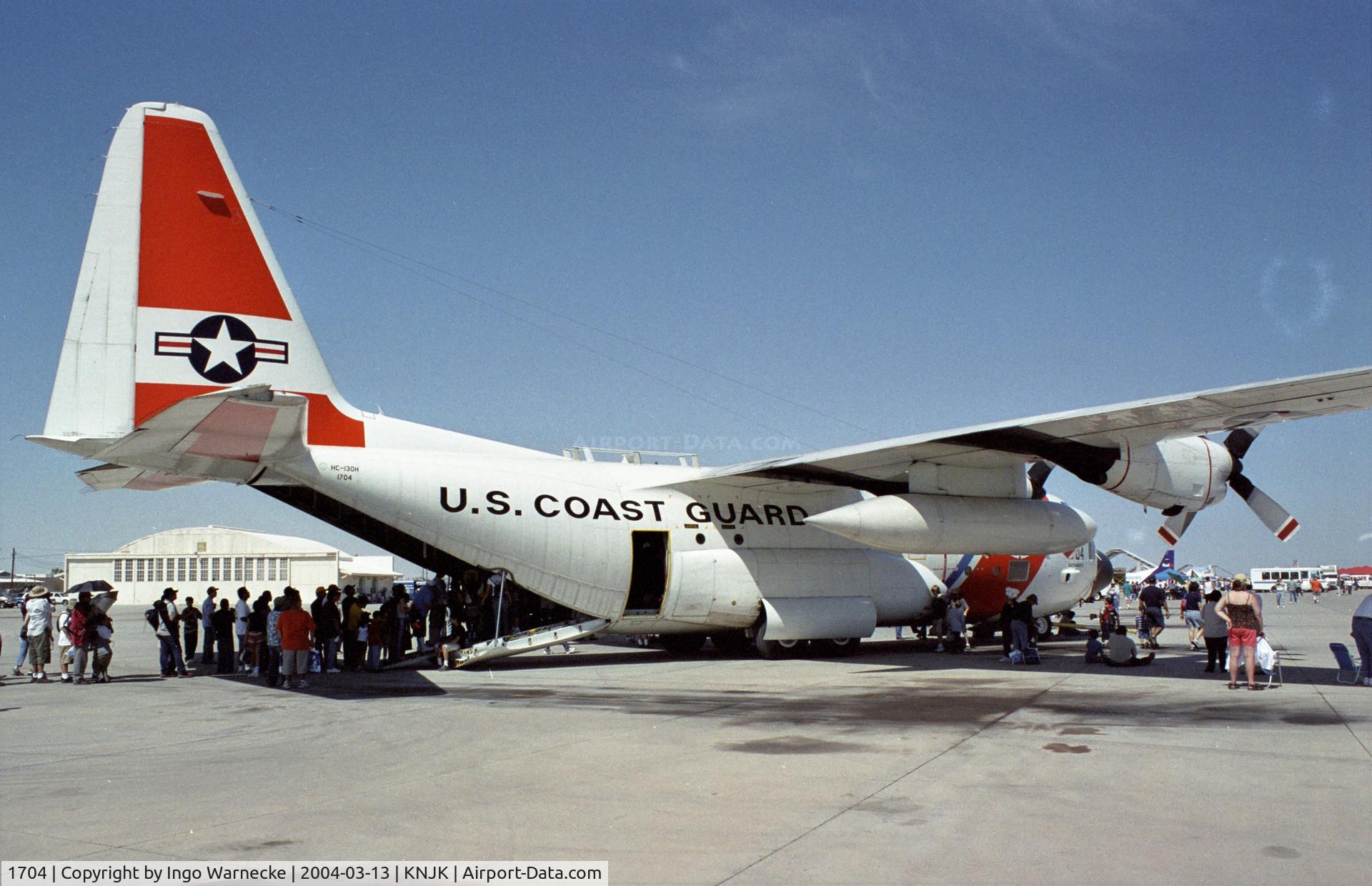 1704, 1983 Lockheed HC-130H Hercules C/N 382-4969, Lockheed HC-130H Hercules of the USCG at the 2004 airshow at El Centro NAS, CA