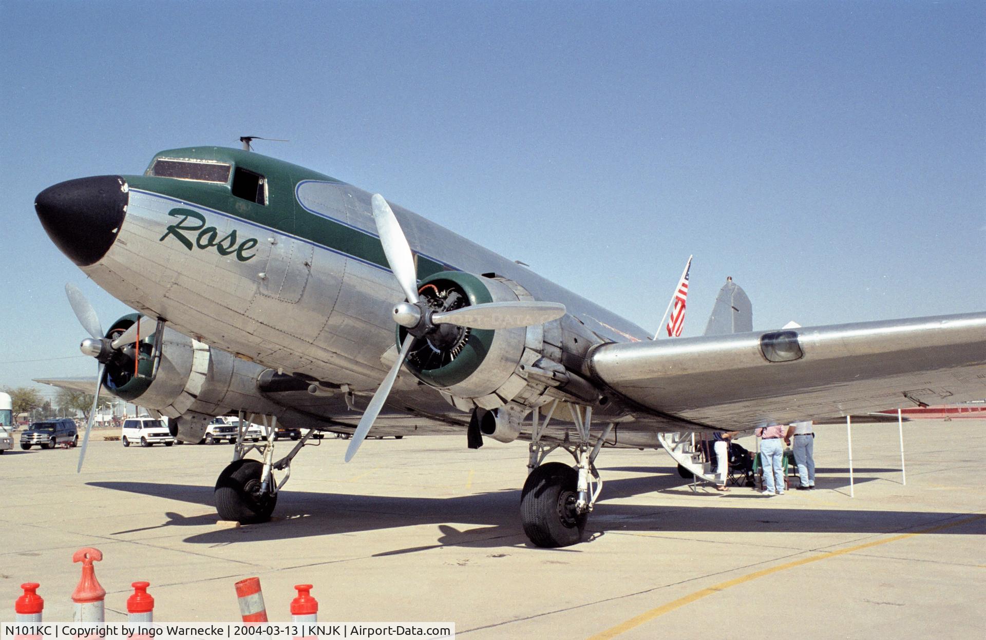 N101KC, 1943 Douglas DC-3C C/N 11639, Douglas DC-3C (C-53) at the 2004 airshow at El Centro NAS, CA
