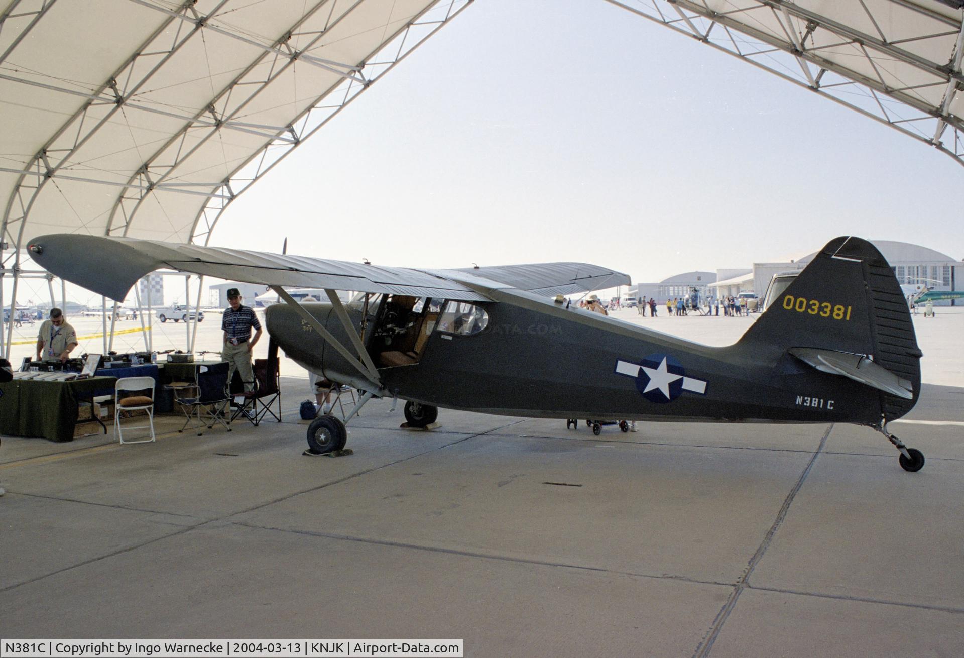 N381C, 1947 Stinson 108-2 Voyager C/N 108-3381, Stinson 108-2 at the 2004 airshow at El Centro NAS, CA