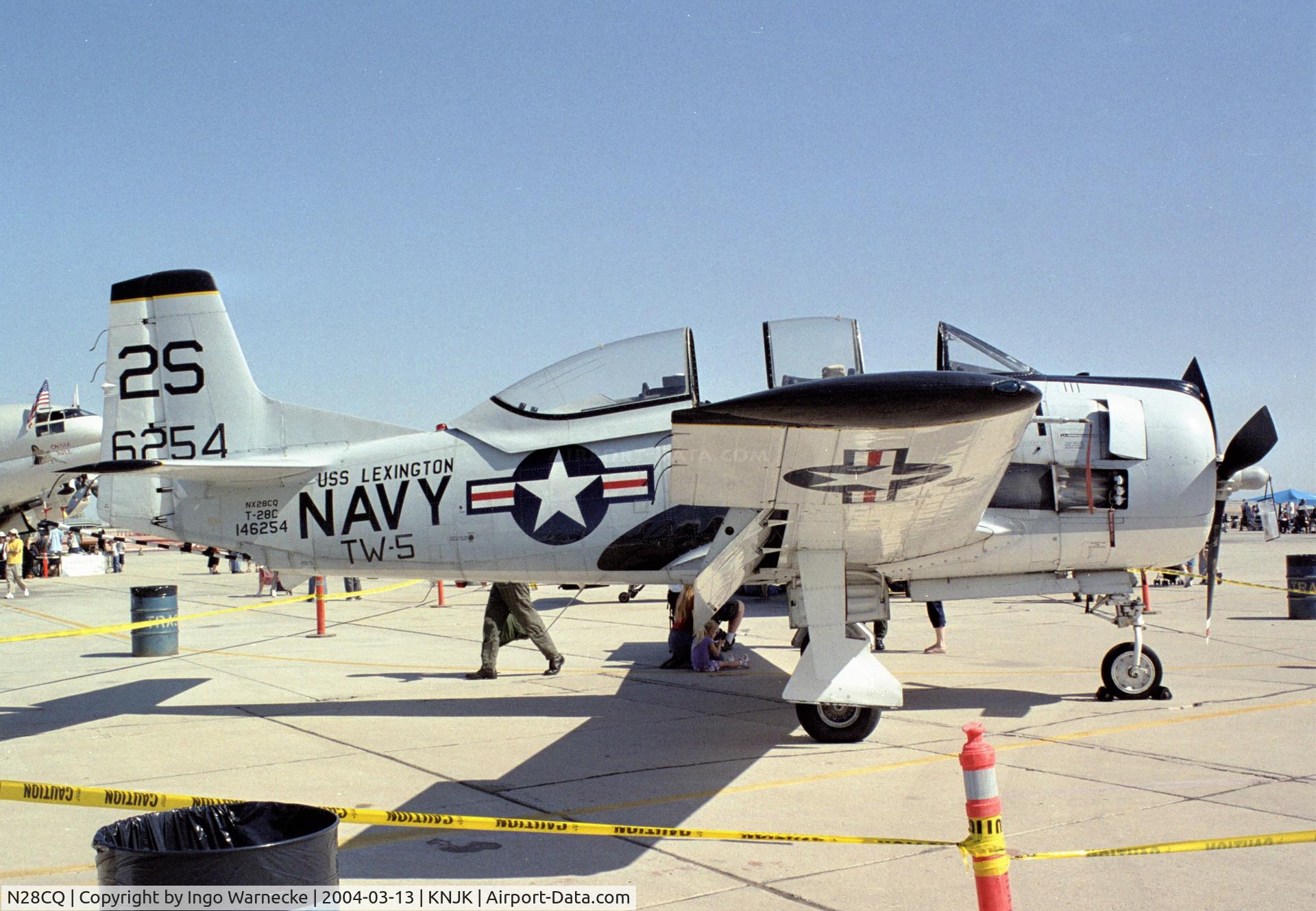 N28CQ, 1957 North American T-28C Trojan Trojan C/N 252-17, North American T-28C Trojan at the 2004 airshow at El Centro NAS, CA