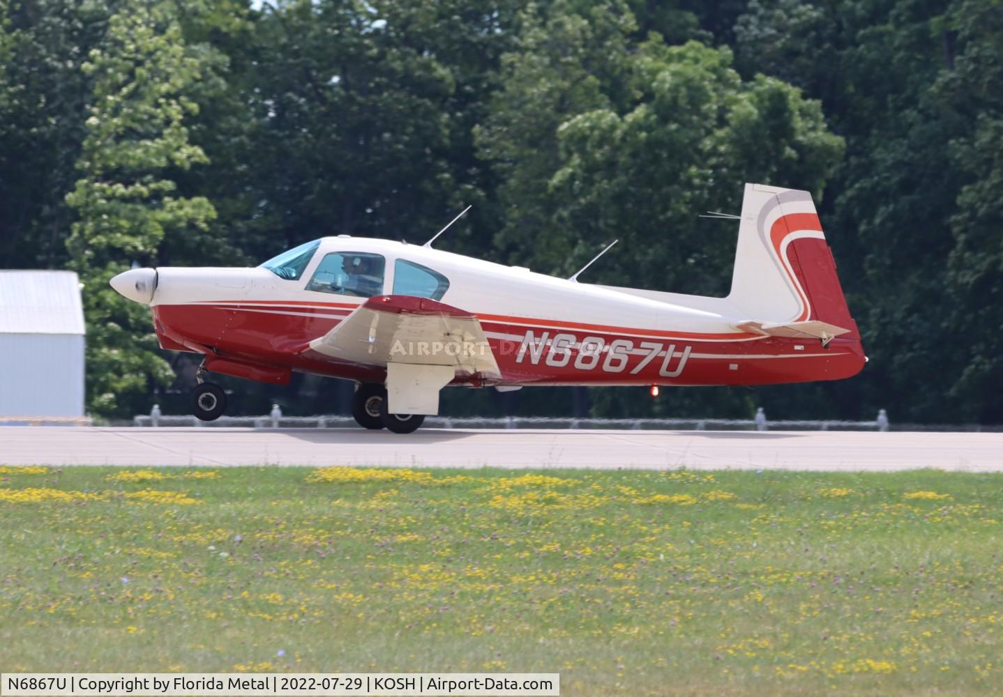 N6867U, 1963 Mooney M20C Ranger C/N 2571, OSH 2022