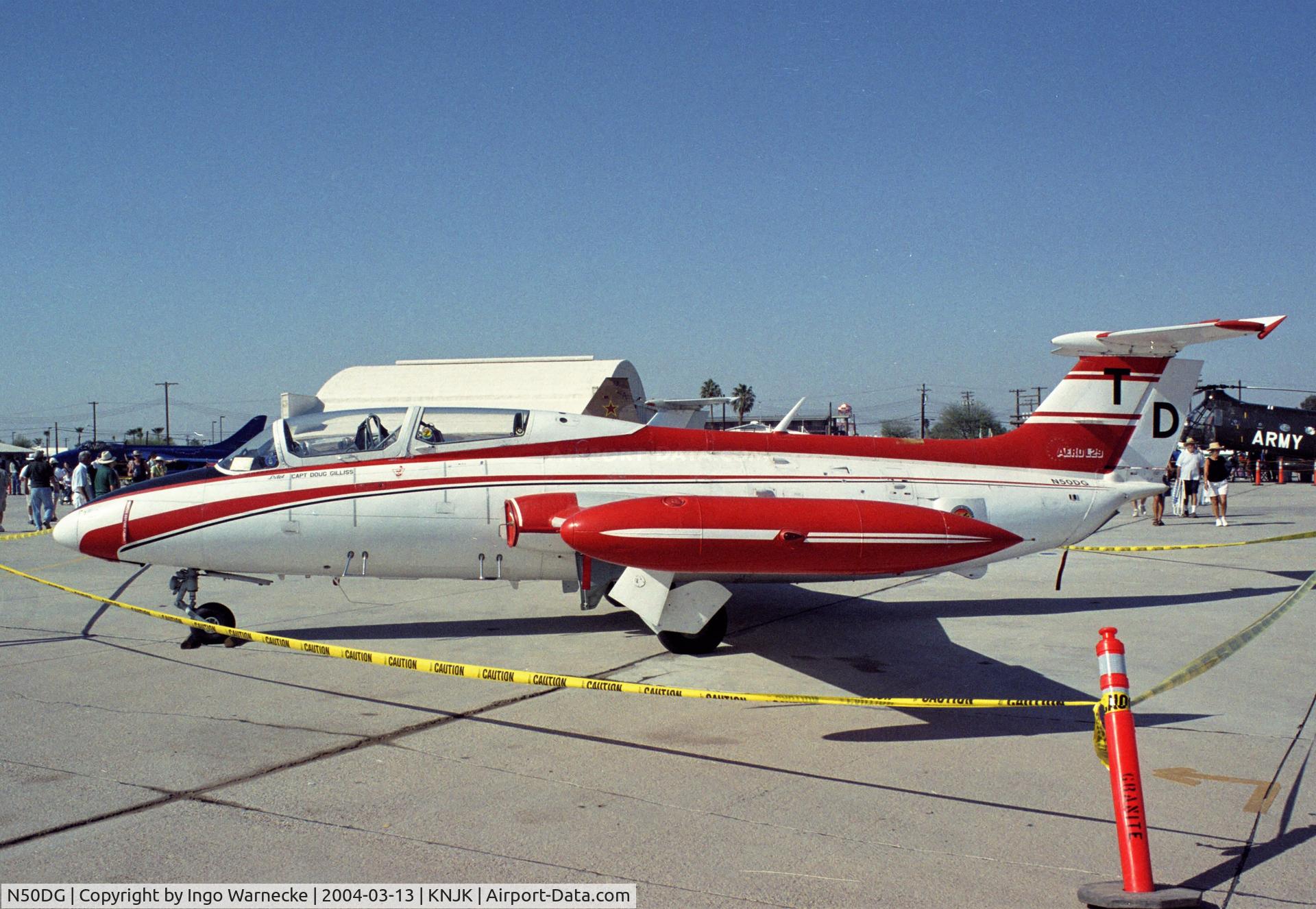 N50DG, 1968 Aero L-29 Delfin C/N 2817, Aero L-29 Delfin MAYA at the 2004 airshow at El Centro NAS, CA