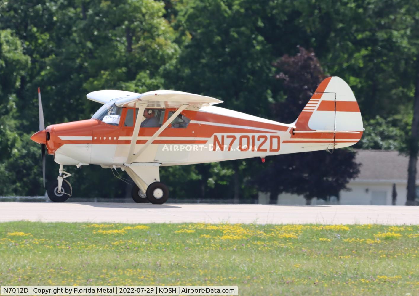 N7012D, 1957 Piper PA-22-150 C/N 22-4905, OSH 2022