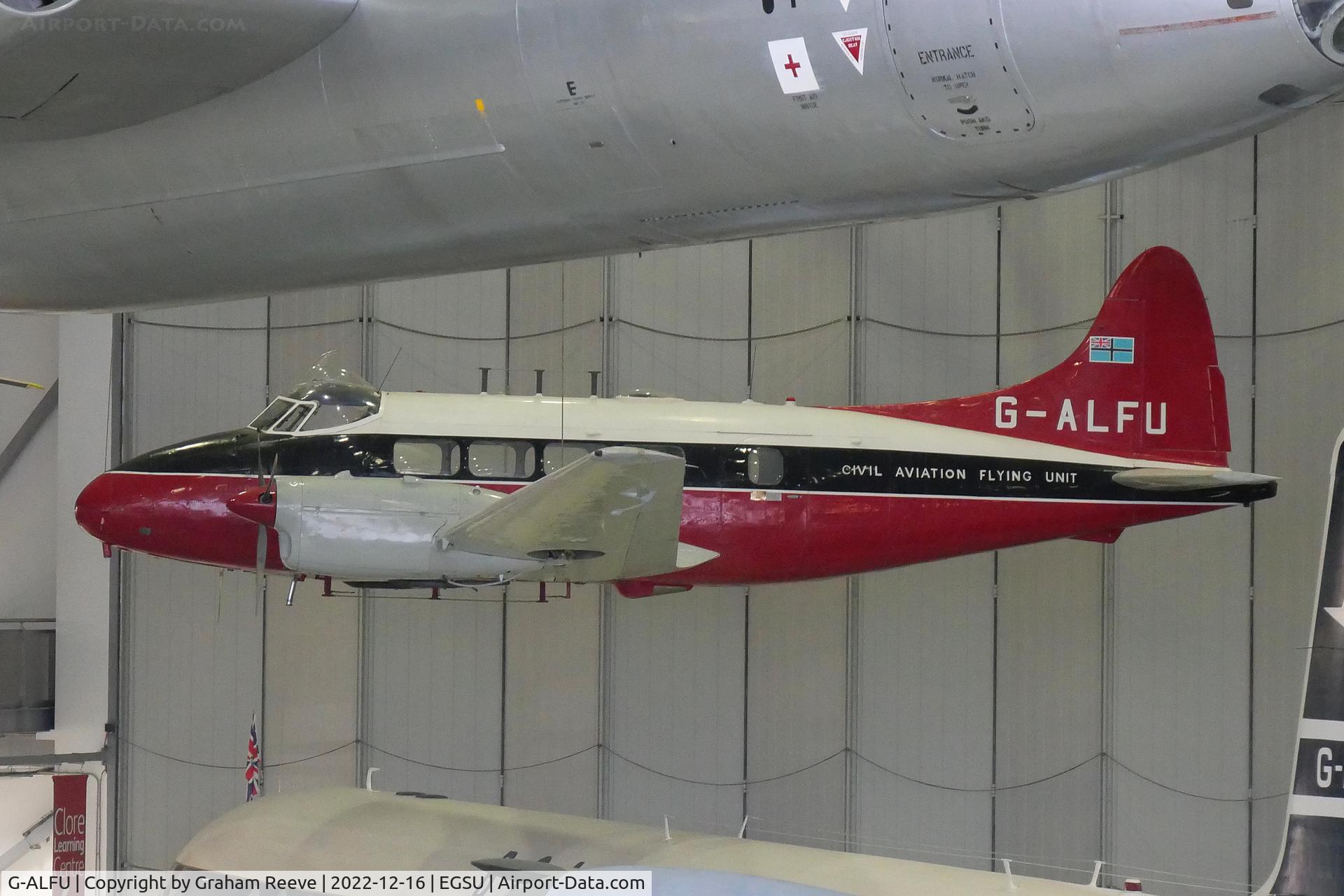 G-ALFU, 1949 De Havilland DH-104 Dove 6 C/N 04234, On display at IWM Duxford.