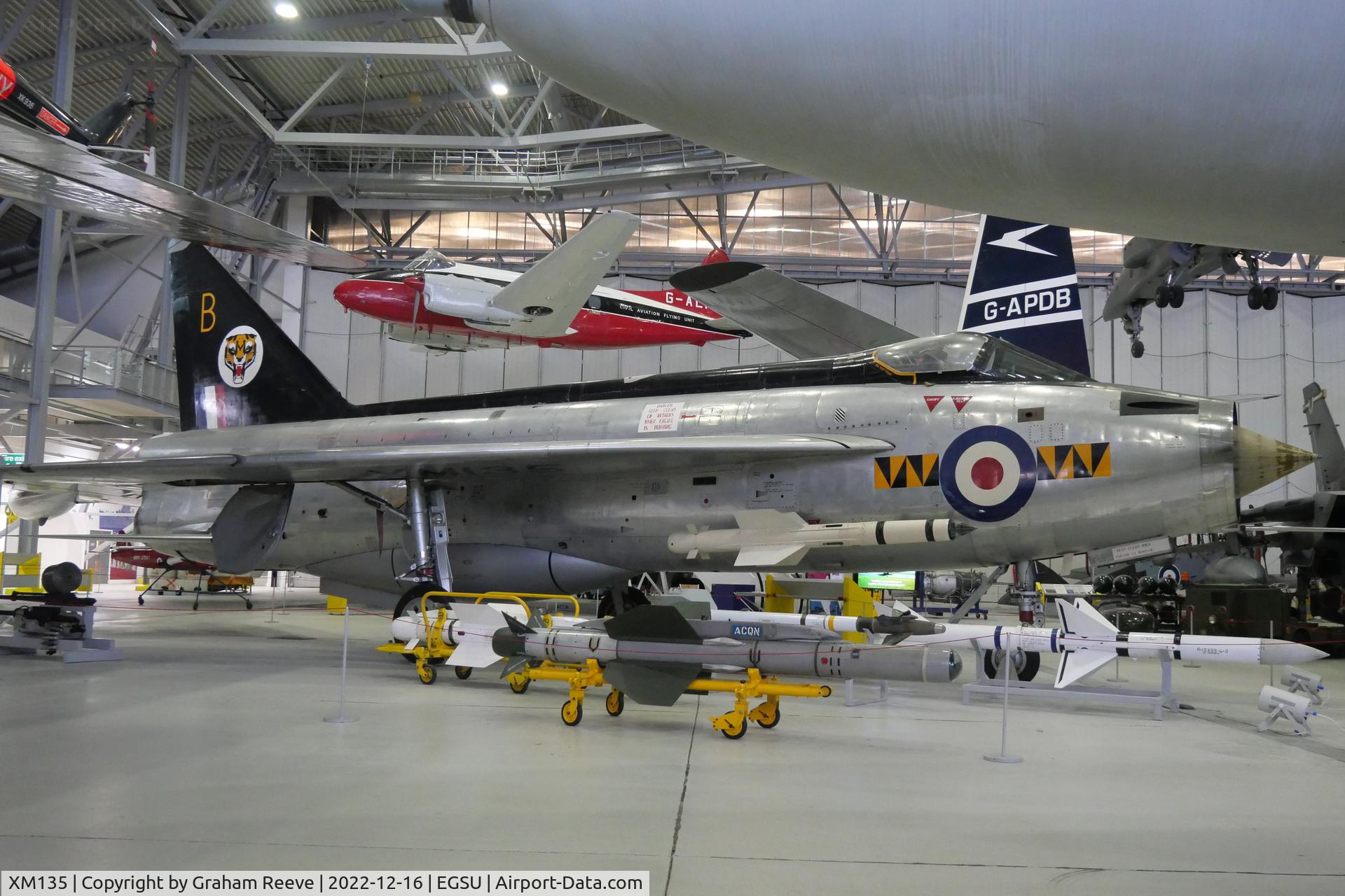 XM135, 1959 English Electric Lightning F.1 C/N 95031, On display at IWM Duxford.