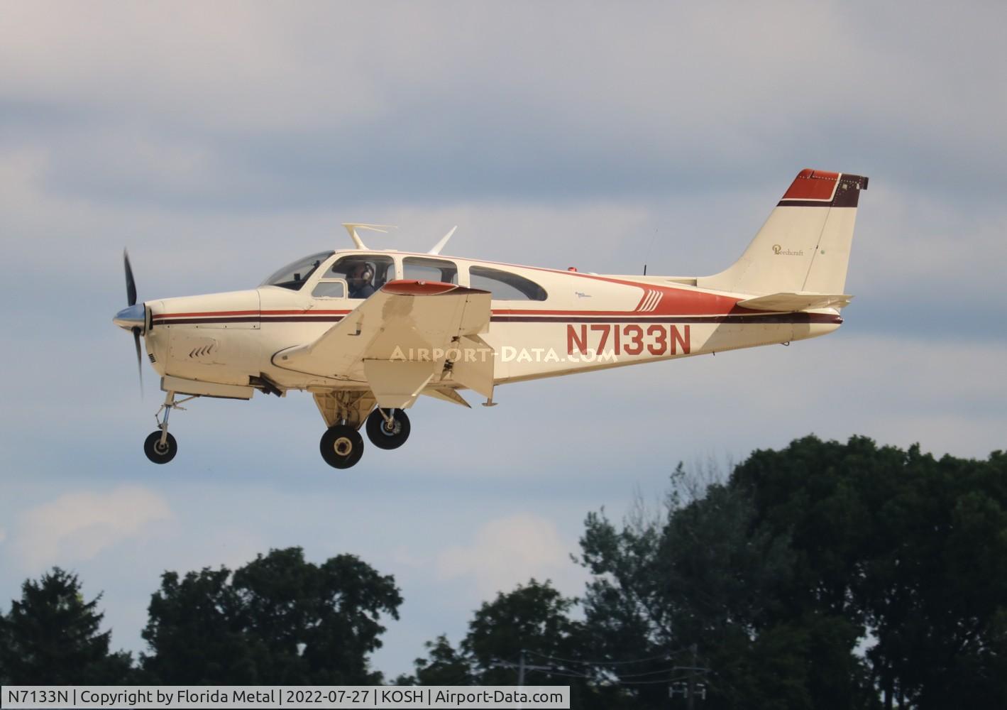 N7133N, 1968 Beech E33 Bonanza C/N CD-1137, OSH 2022