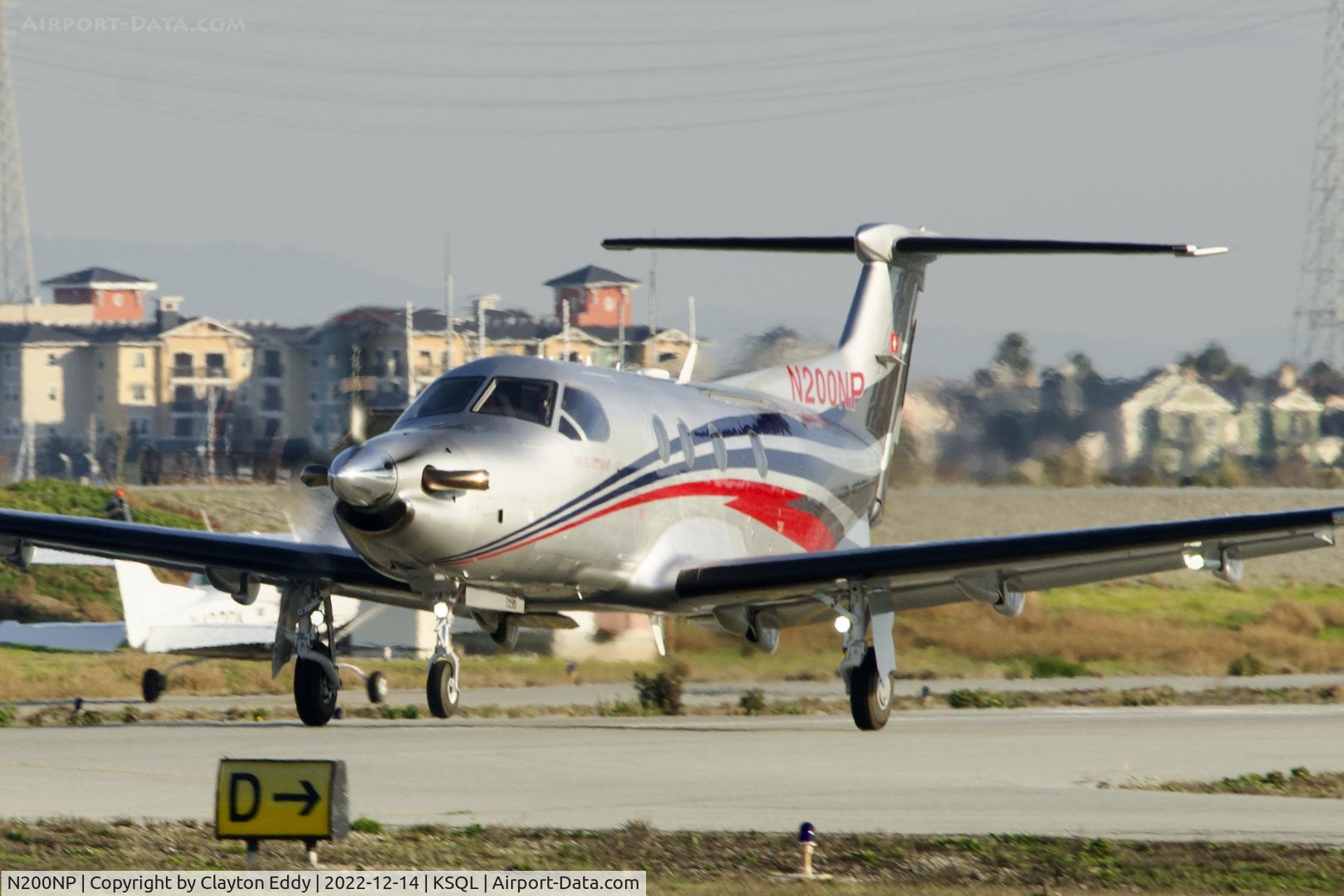 N200NP, 2016 Pilatus PC-12/47E C/N 1596, San Carlos Airport in California 2022.