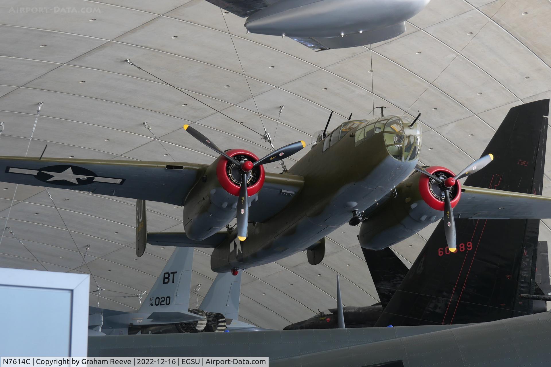 N7614C, 1944 North American B-25J Mitchell C/N 108-37246, On display at IWM Duxford.