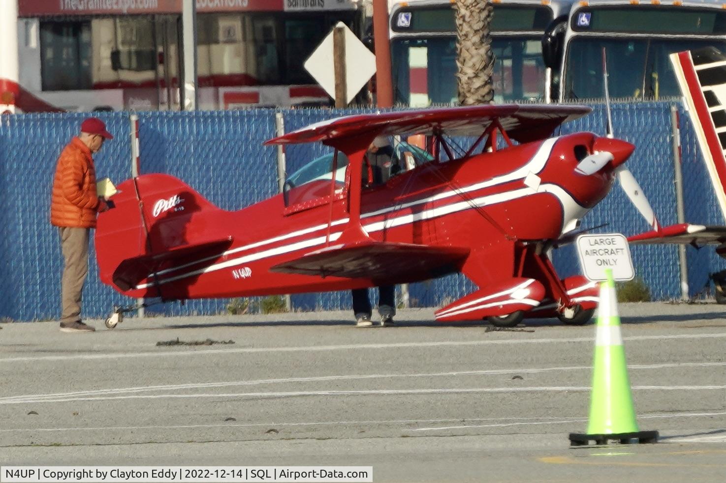 N4UP, 1982 Bill Rose Pitts Special S-1E C/N 735H, San Carlos Airport in California 2022.