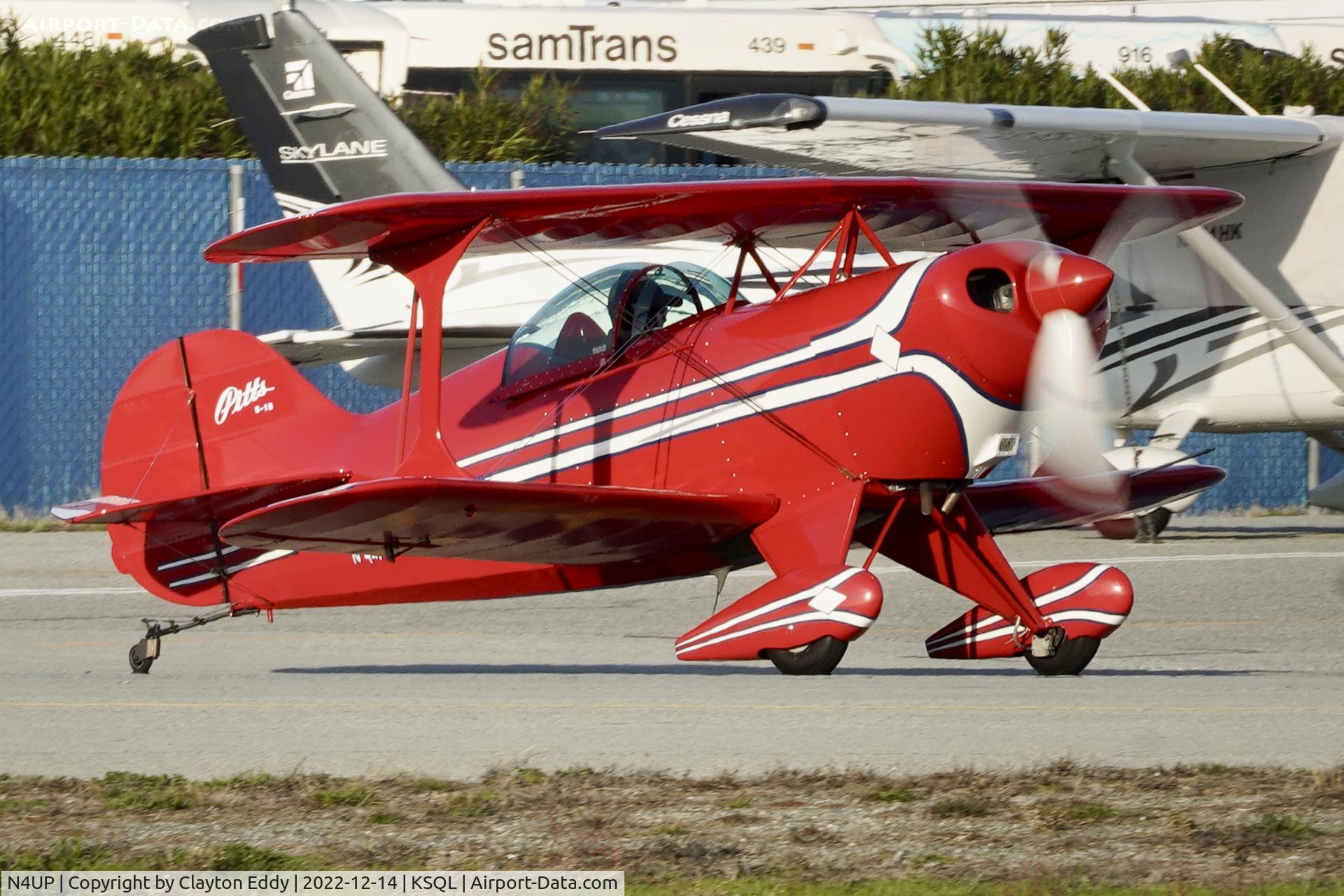 N4UP, 1982 Bill Rose Pitts Special S-1E C/N 735H, San Carlos Airport in California 2022.