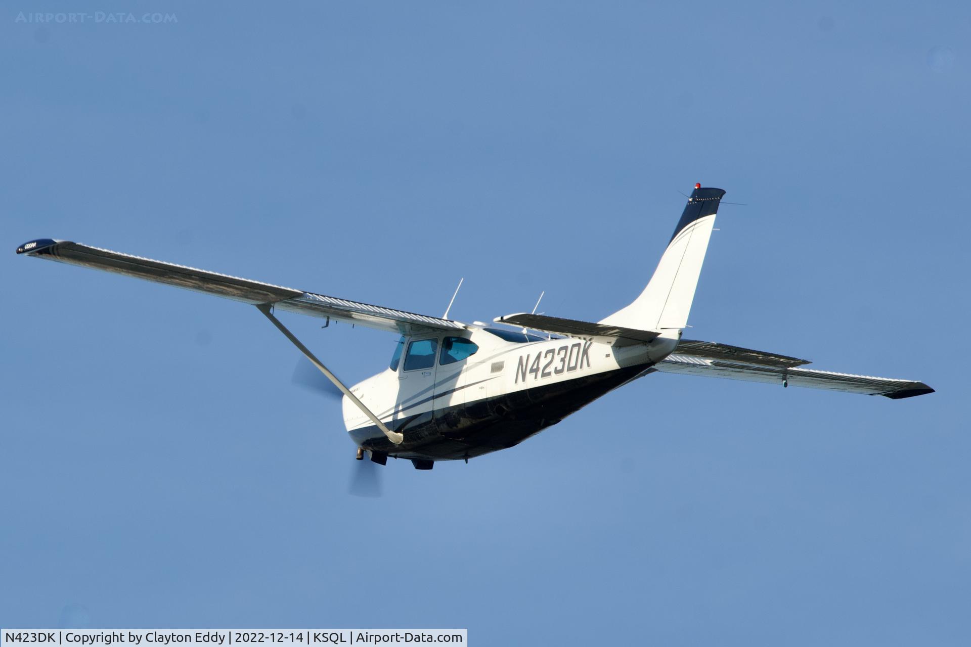 N423DK, 1981 Cessna TR182 Turbo Skylane RG C/N R18201809, San Carlos Airport in California 2022.