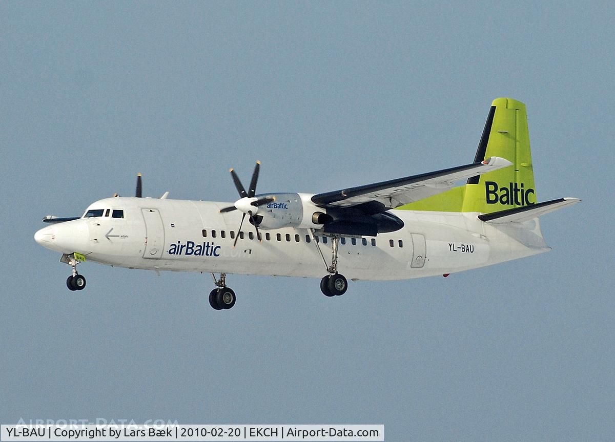 YL-BAU, 1988 Fokker 50 C/N 20126, RWY22L